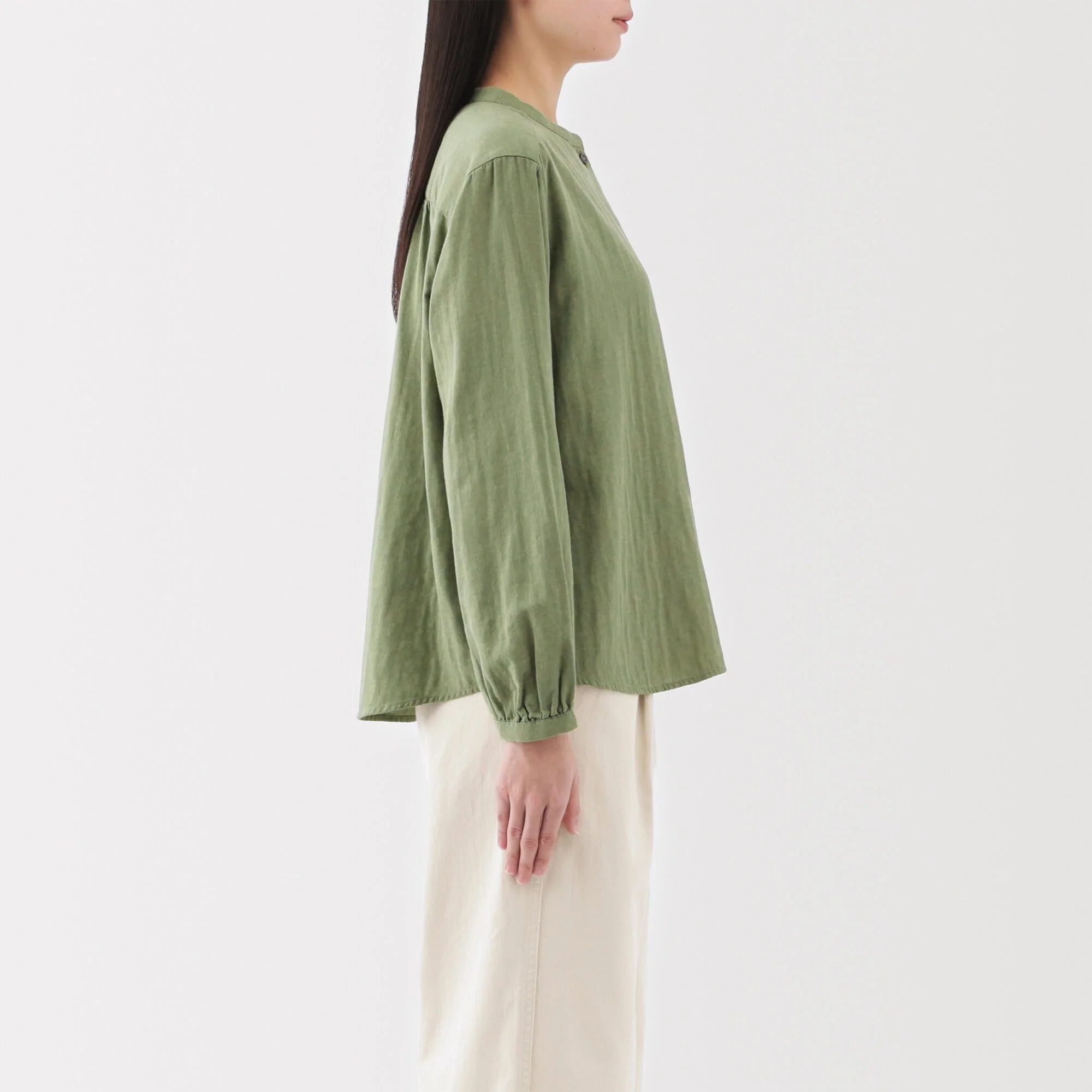Women's Kapok Blend Double Gauze Blouse - Image 14