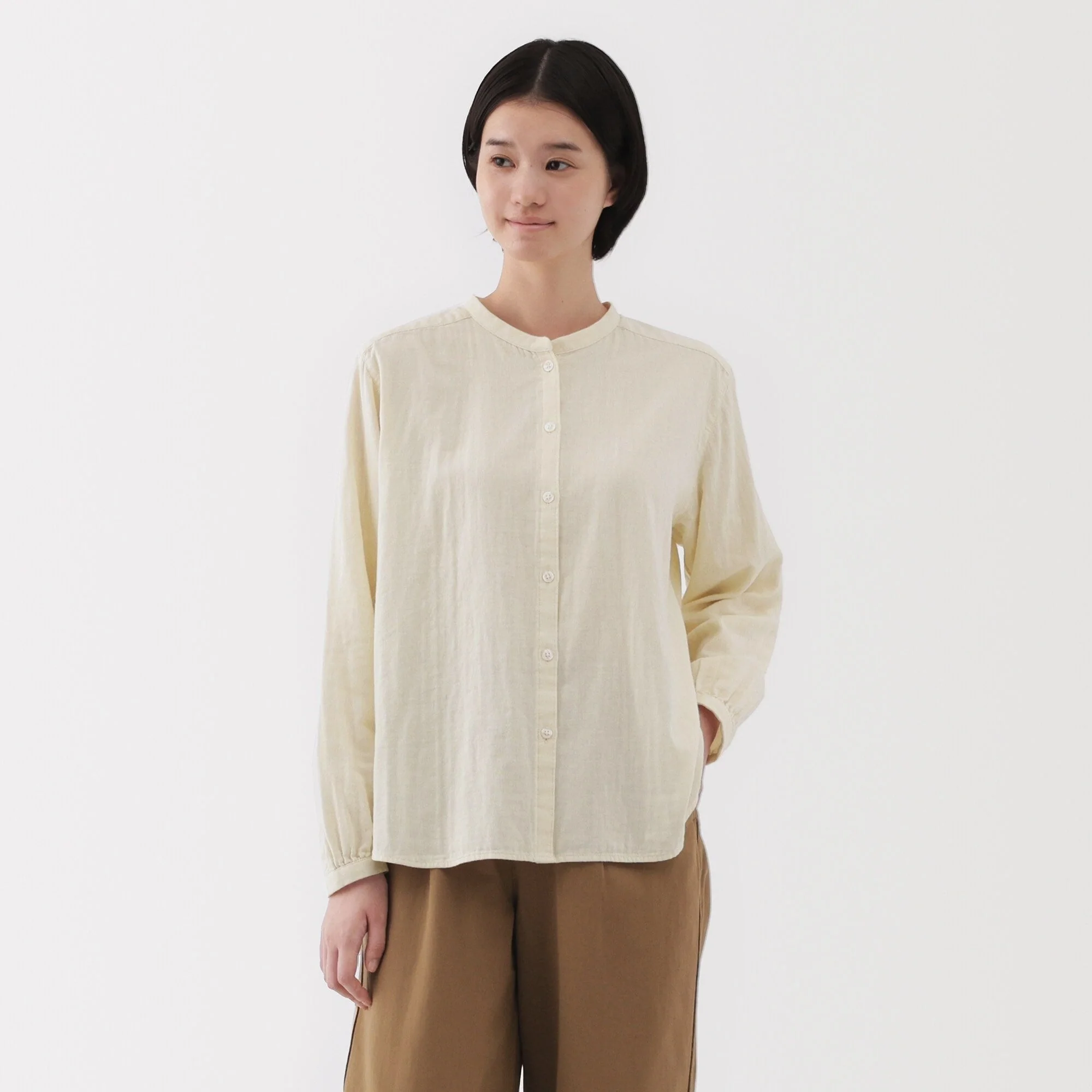 Women's Kapok Blend Double Gauze Blouse - Image 21