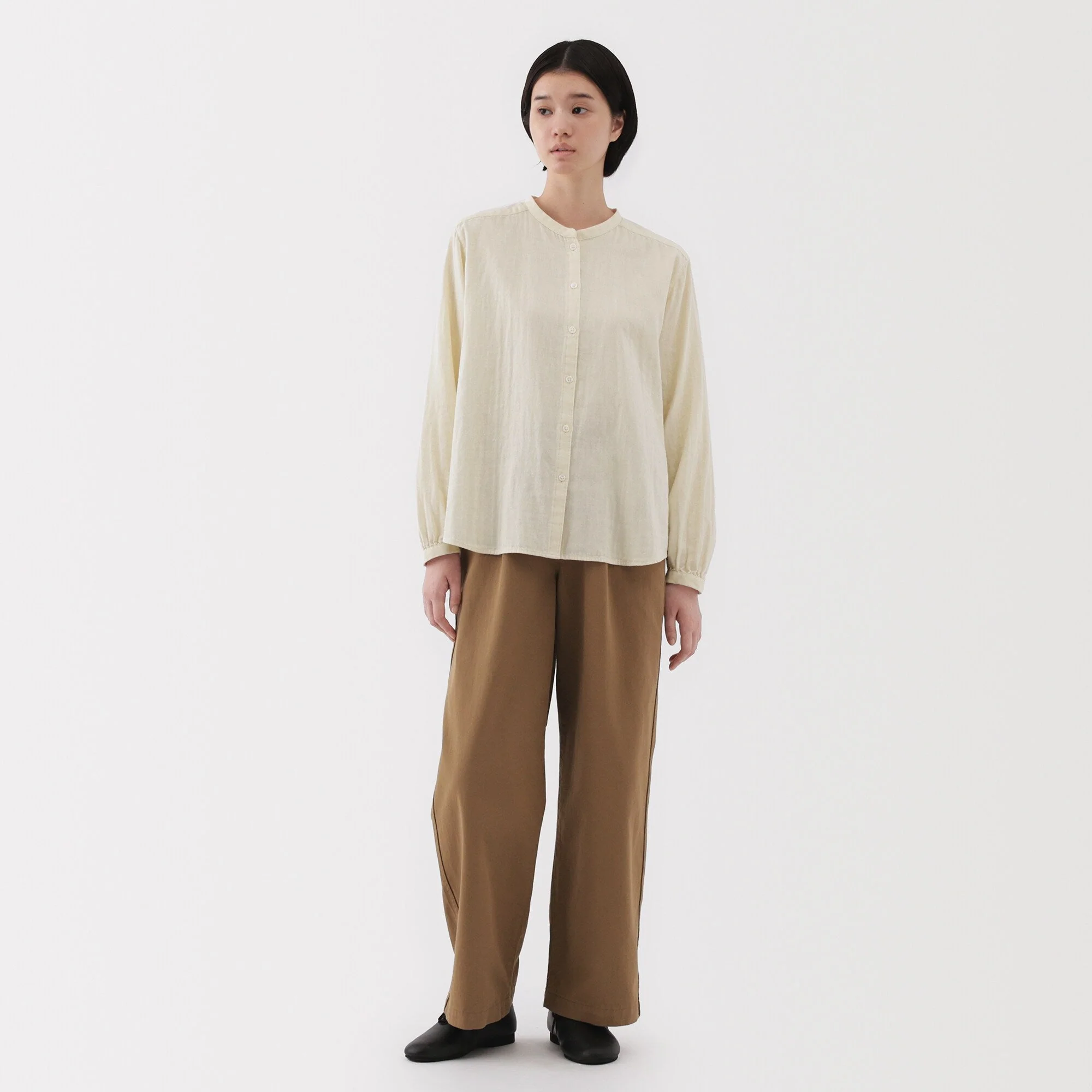 Women's Kapok Blend Double Gauze Blouse - Image 22