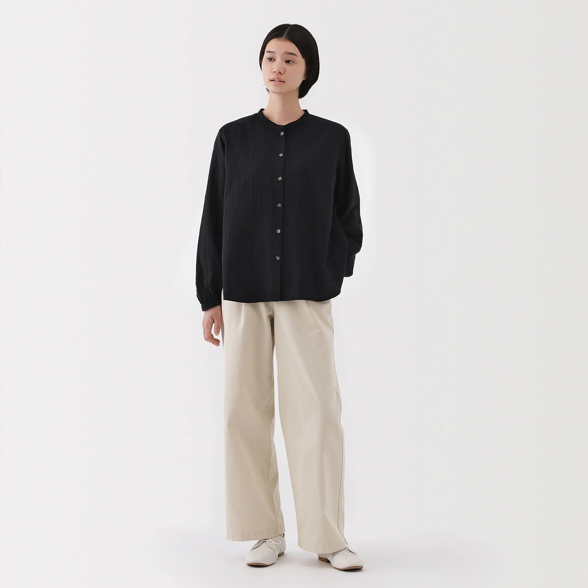 Women's Kapok Blend Double Gauze Blouse - Image 4