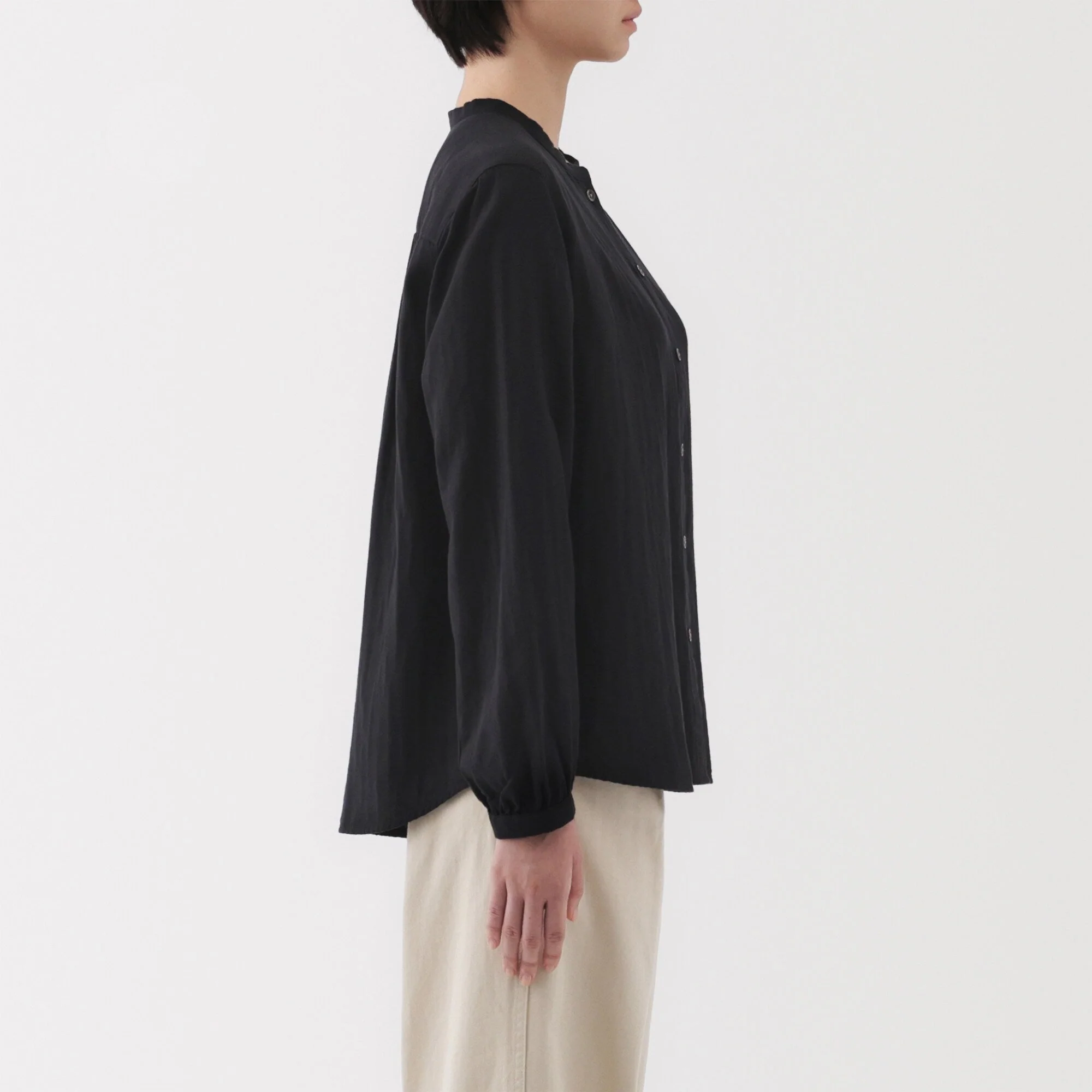 Women's Kapok Blend Double Gauze Blouse - Image 5