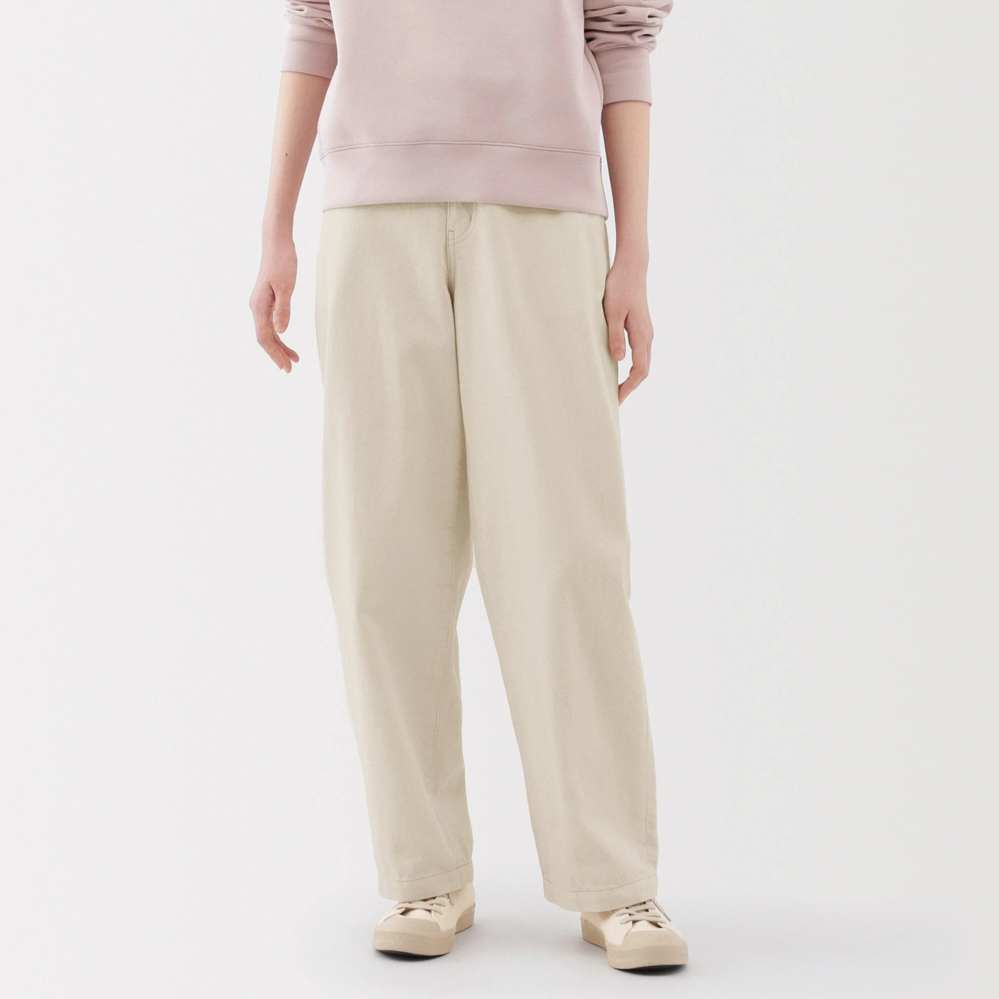 Kapok Blend Wide Tapered Pants - Image 3