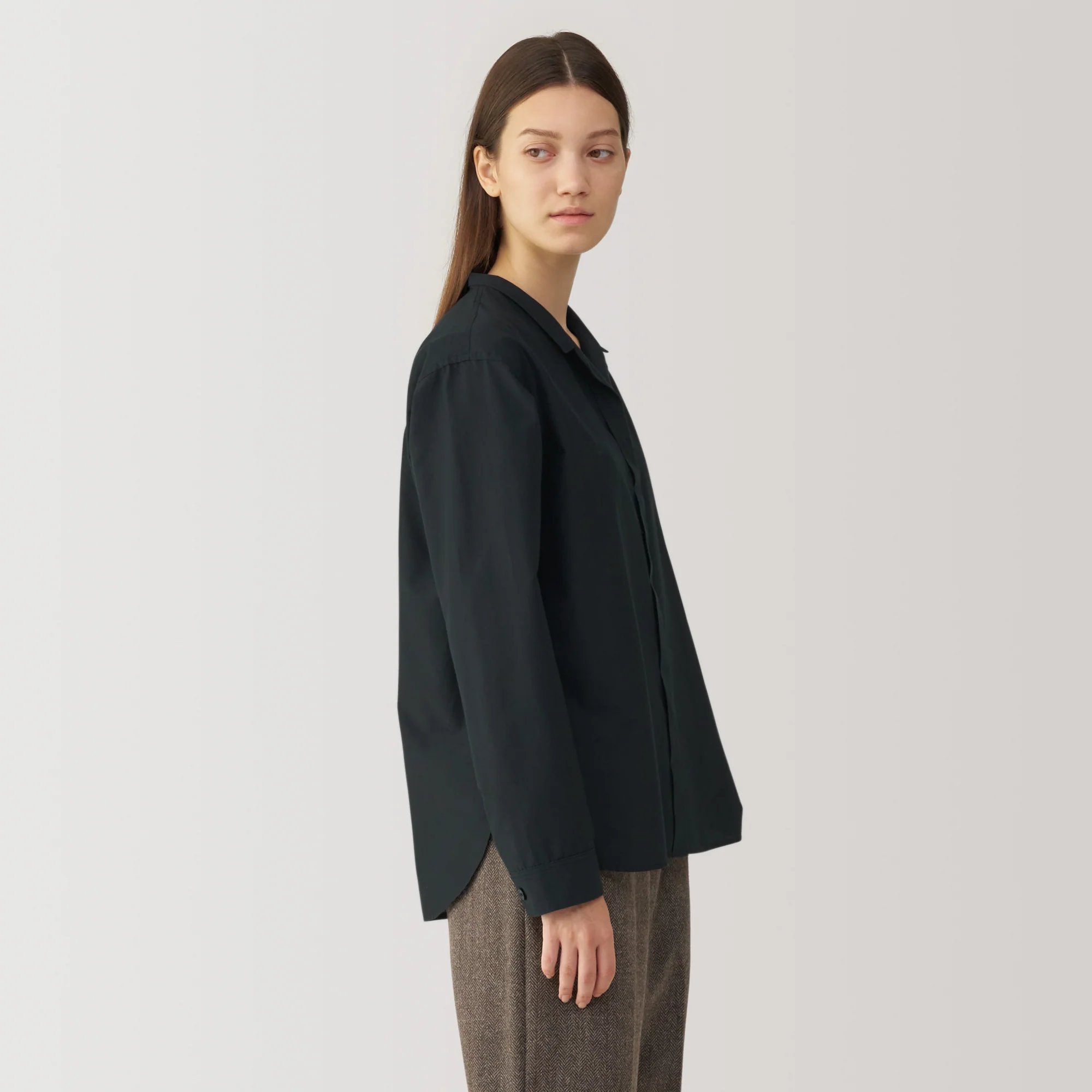 Labo Women's Silk Blend Open Collar Shirt - Image 13
