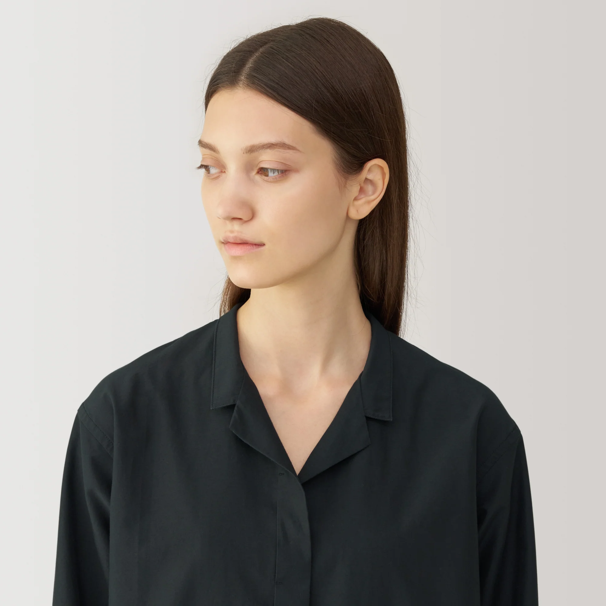Labo Women's Silk Blend Open Collar Shirt - Image 15