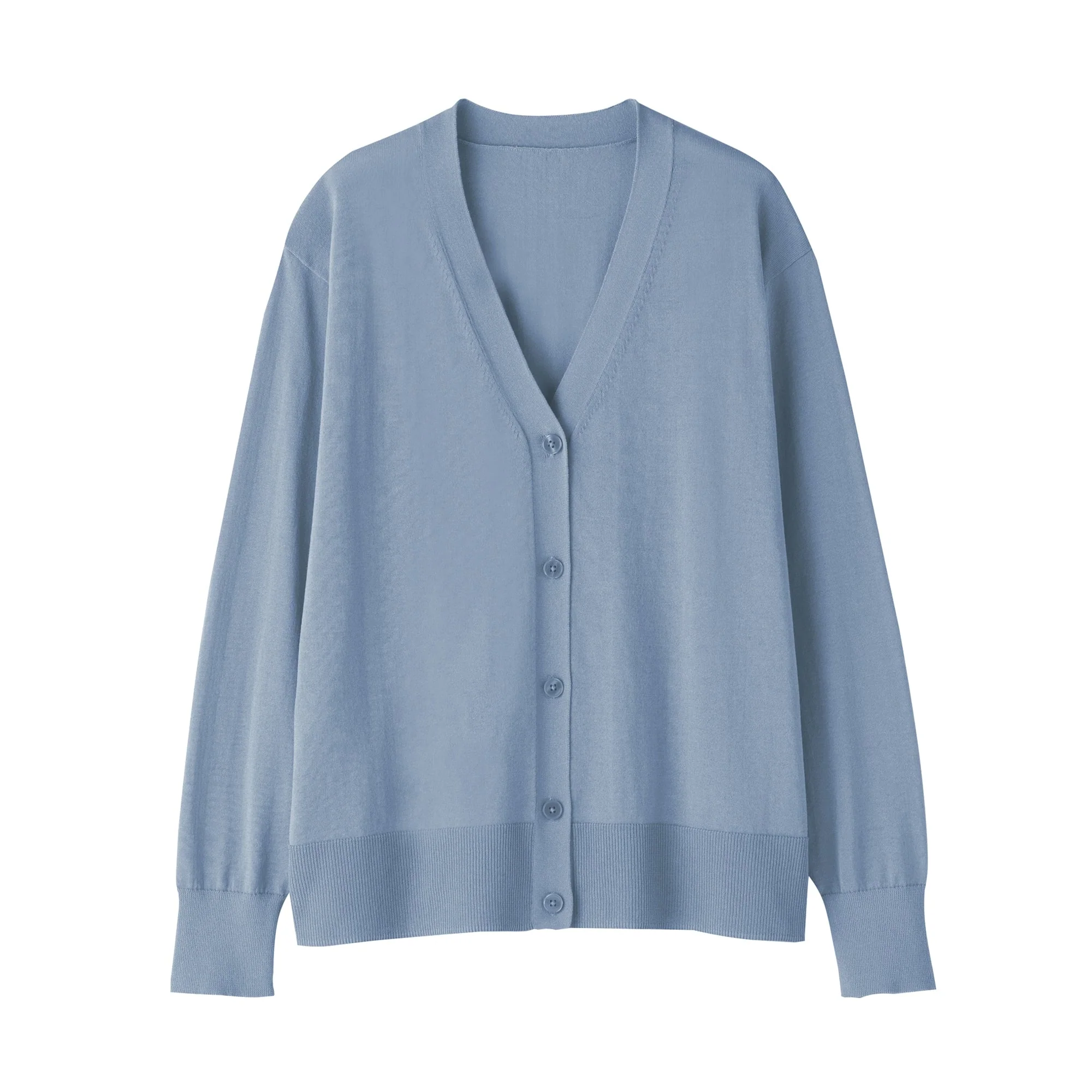 Women's Light Knit V-Neck Cardigan - Image 10