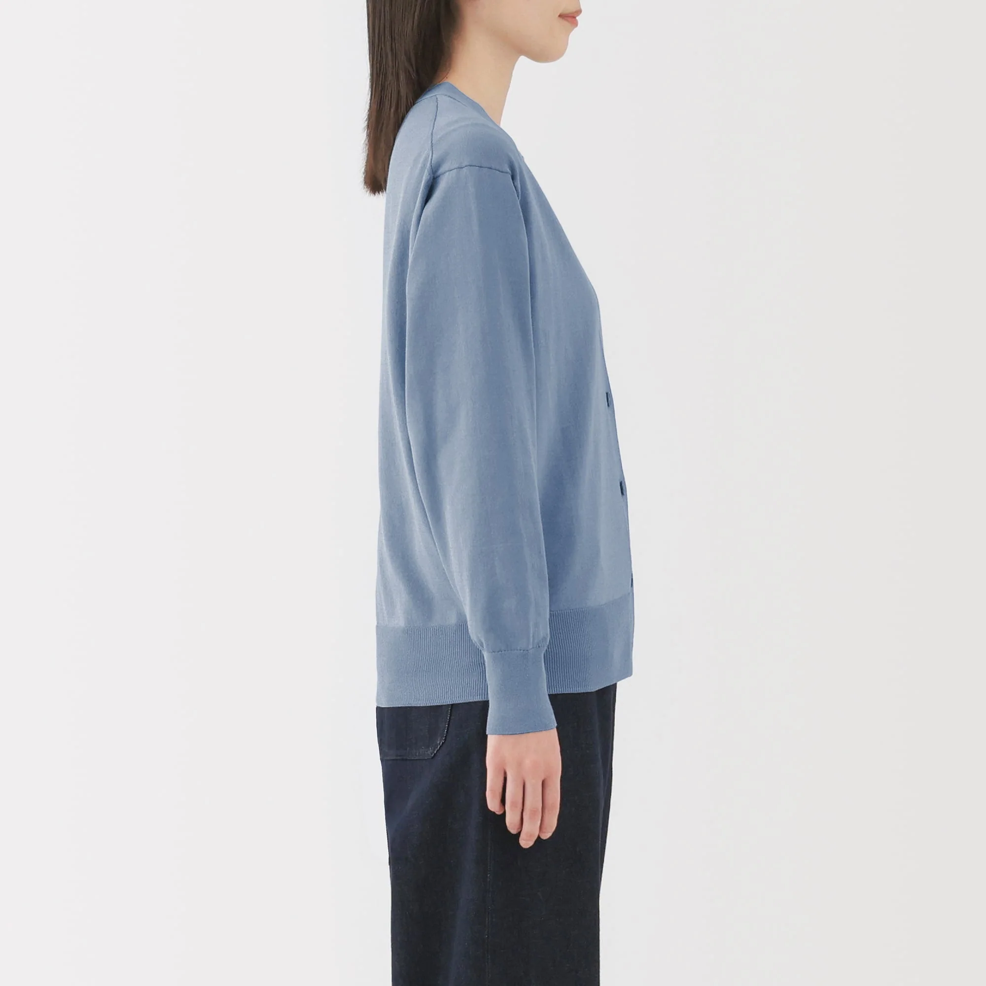 Women's Light Knit V-Neck Cardigan - Image 13