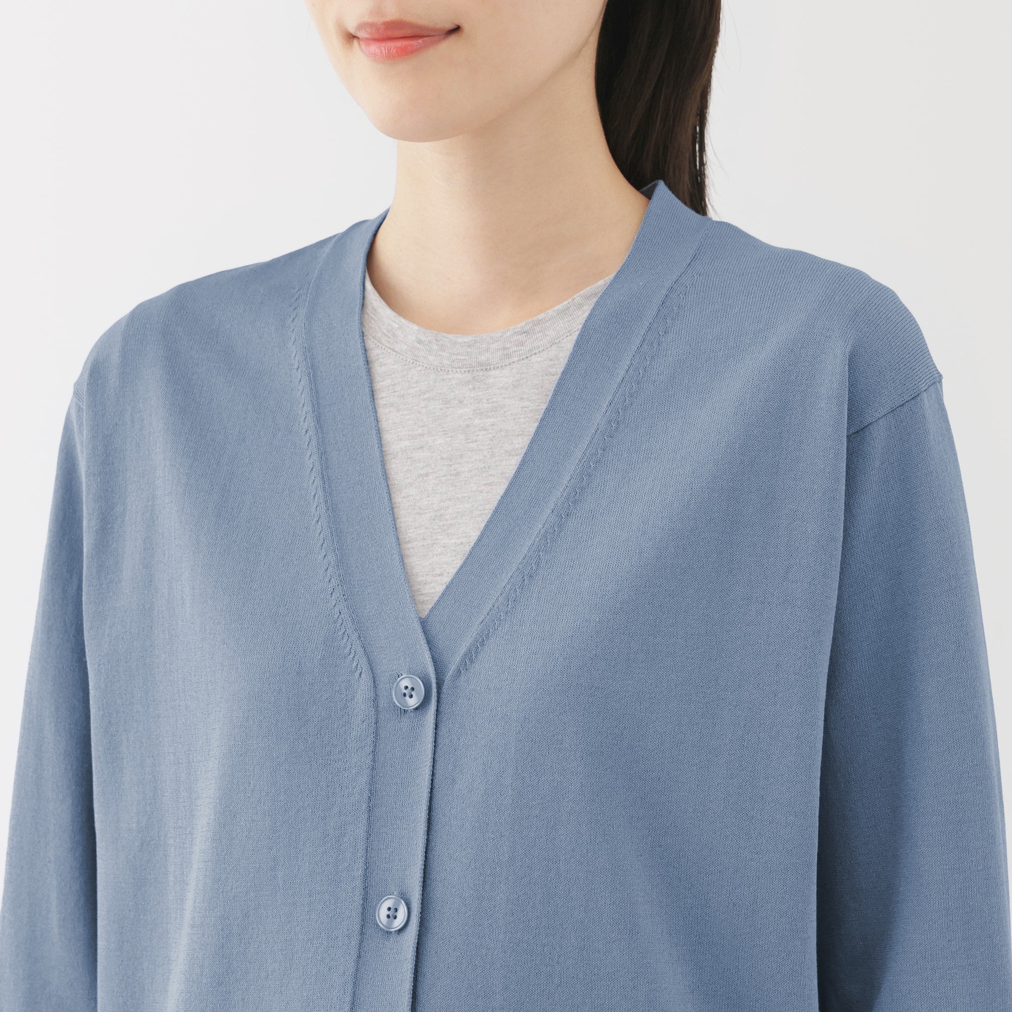 Women's Light Knit V-Neck Cardigan - Image 15
