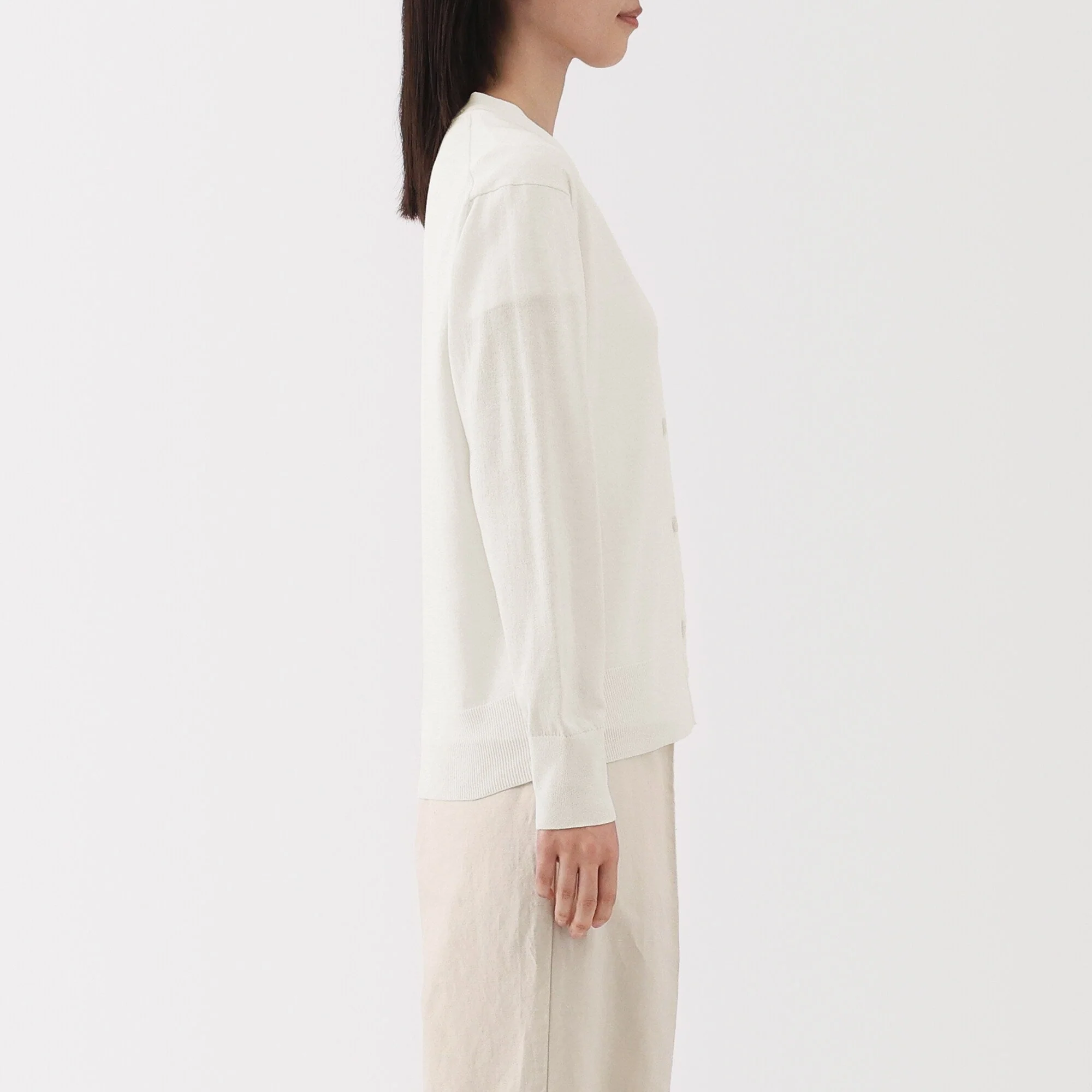 Women's Light Knit V-Neck Cardigan - Image 21