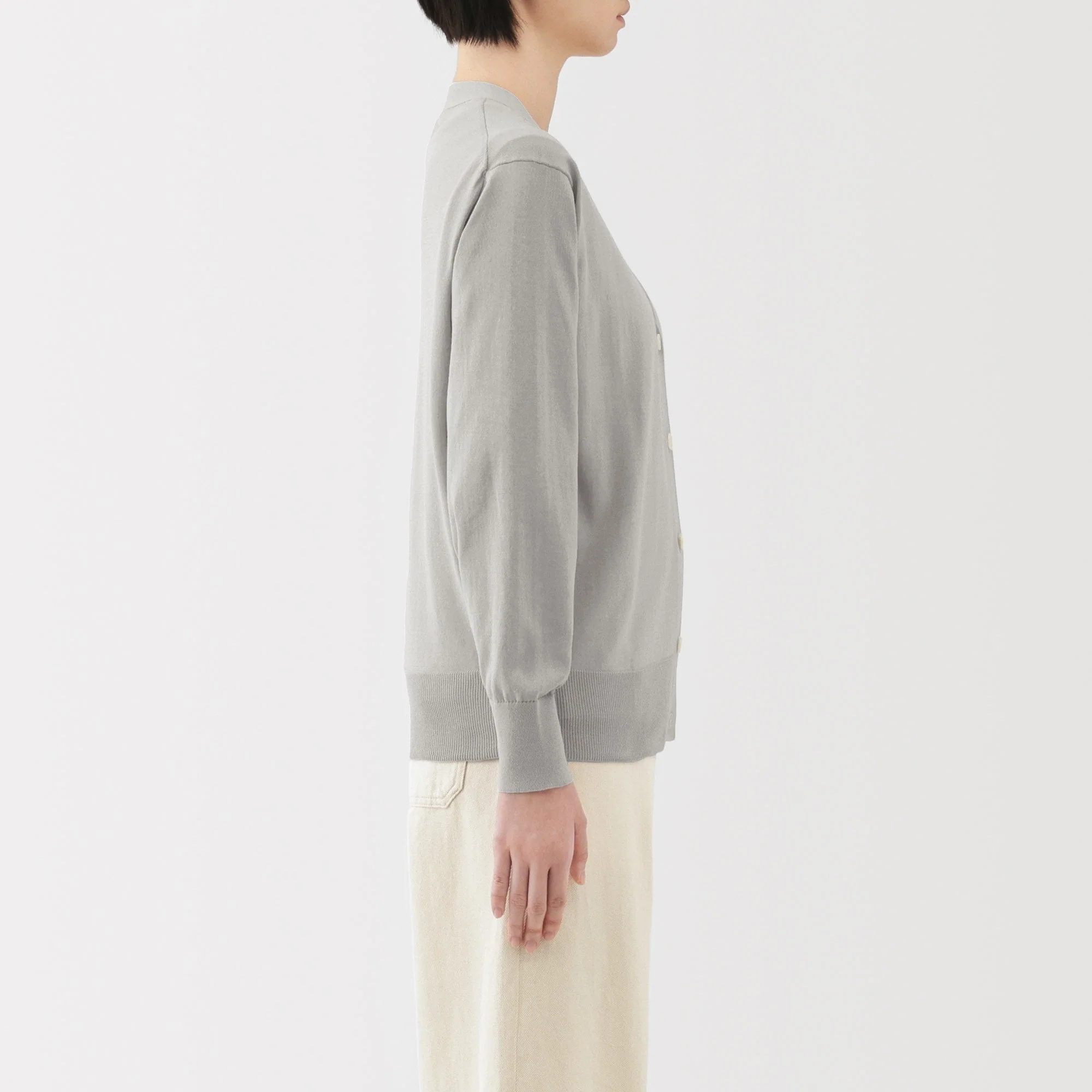 Women's Light Knit V-Neck Cardigan - Image 29