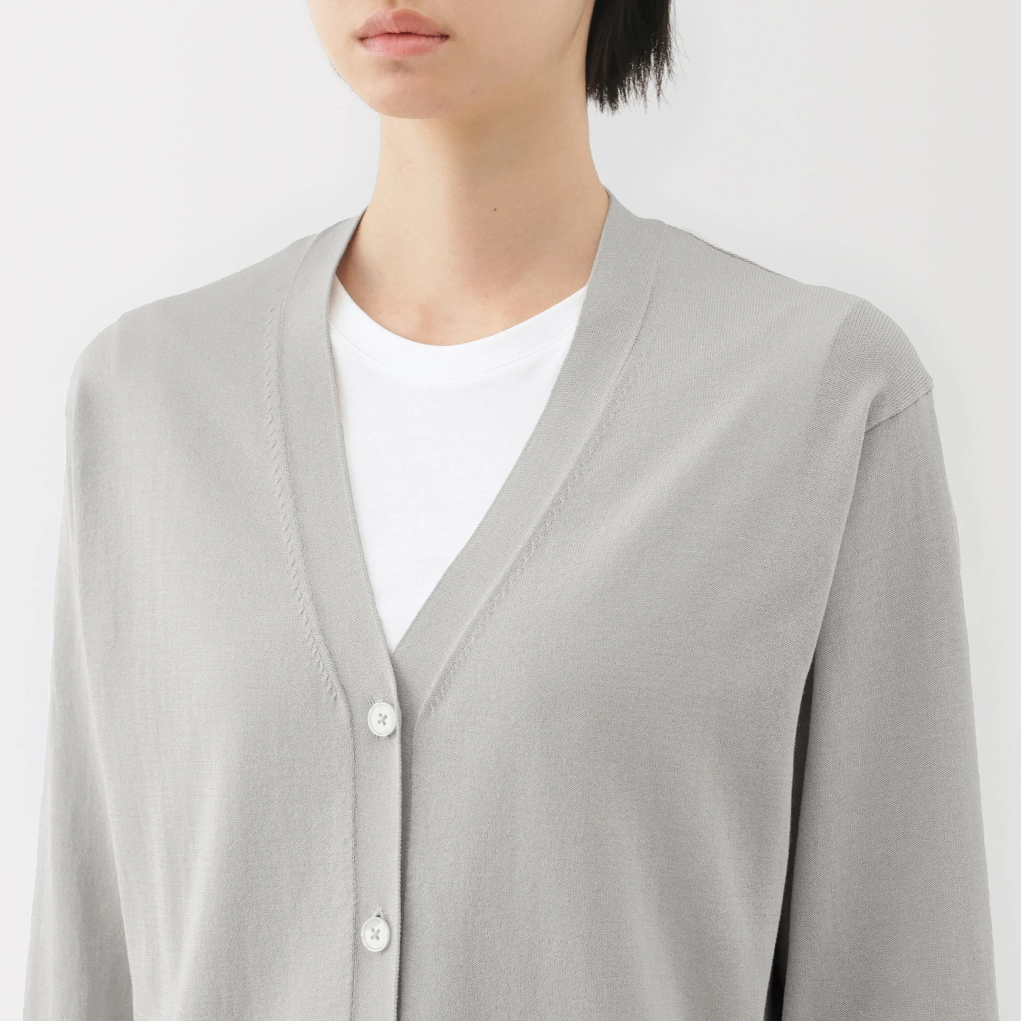 Women's Light Knit V-Neck Cardigan - Image 31