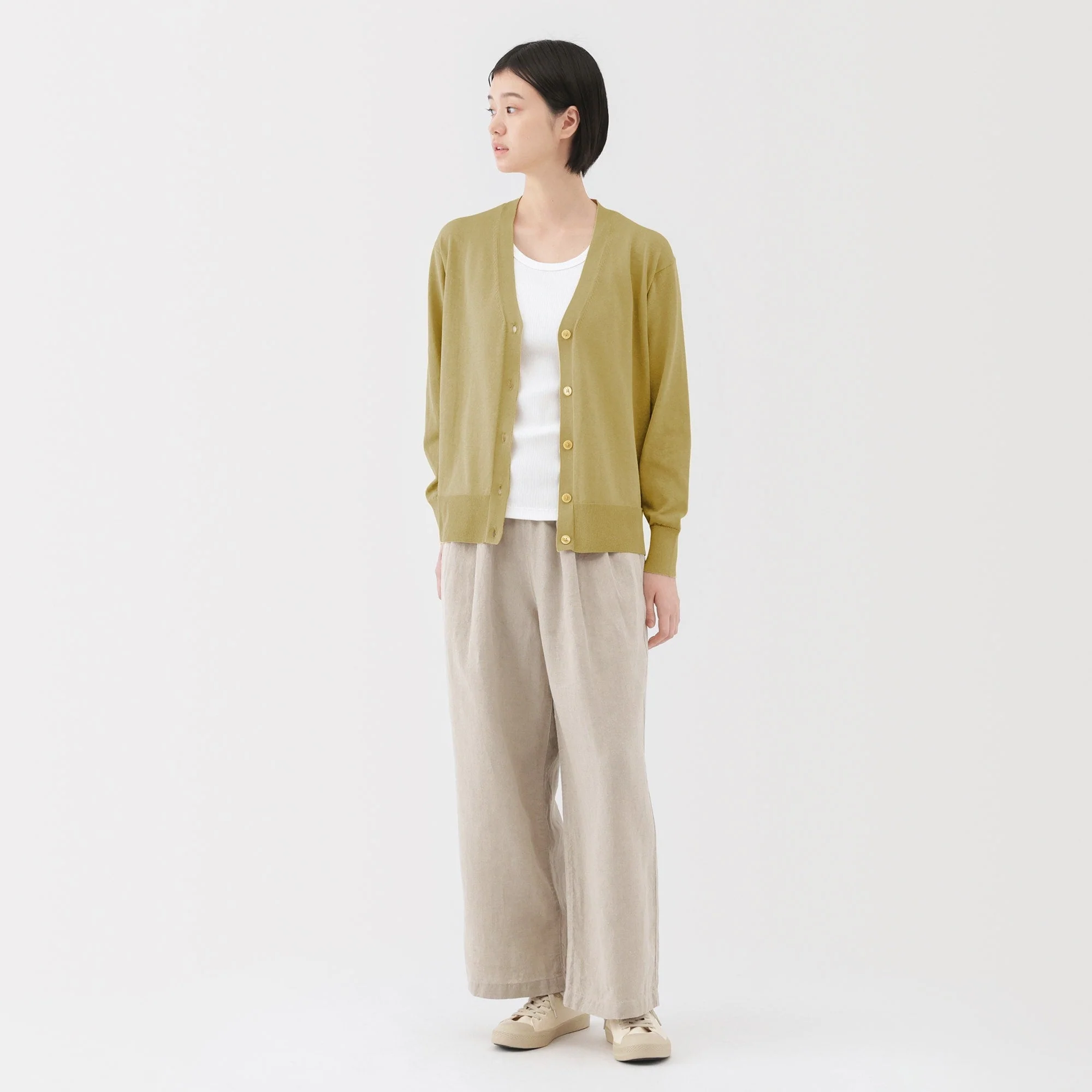 Women's Light Knit V-Neck Cardigan - Image 44