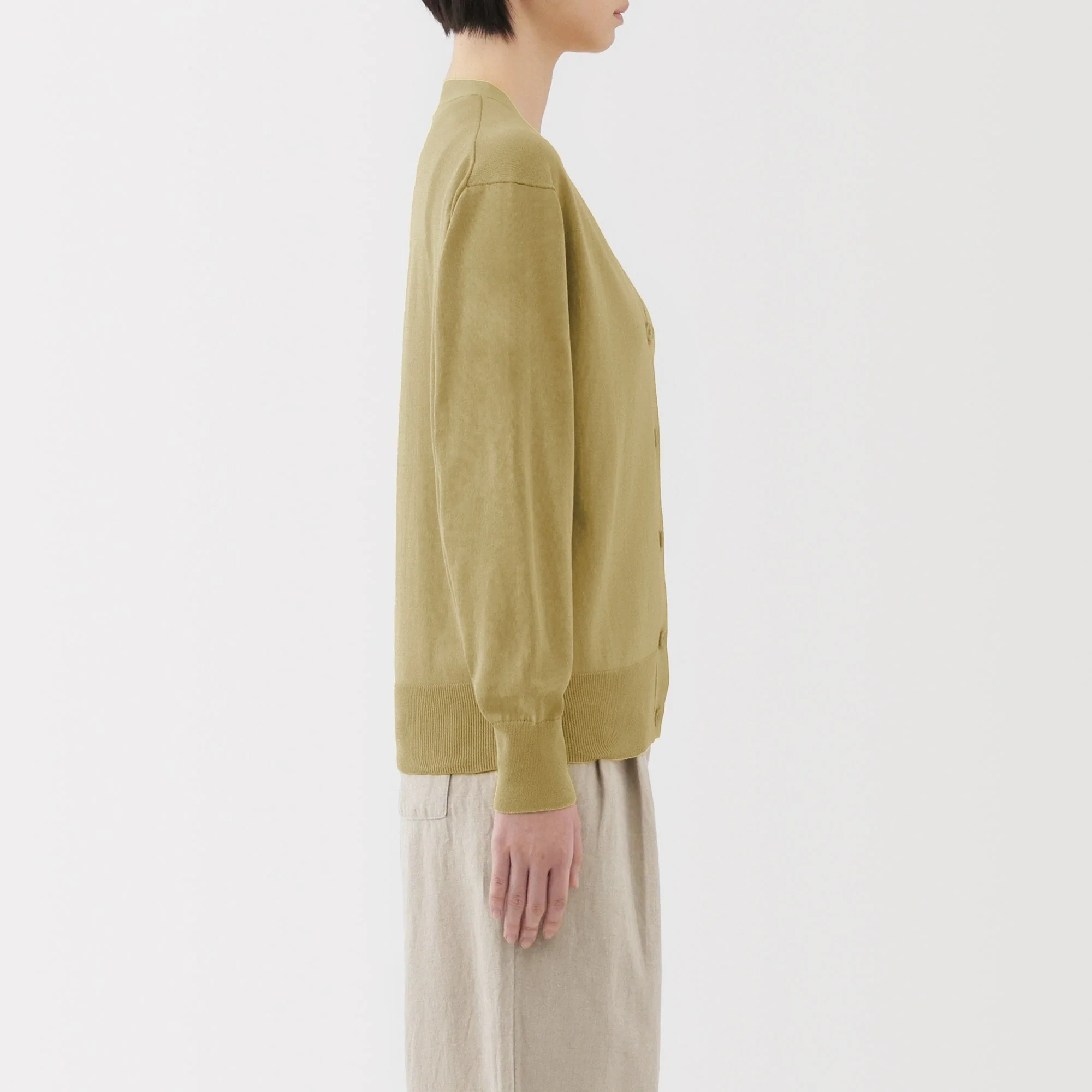 Women's Light Knit V-Neck Cardigan - Image 45