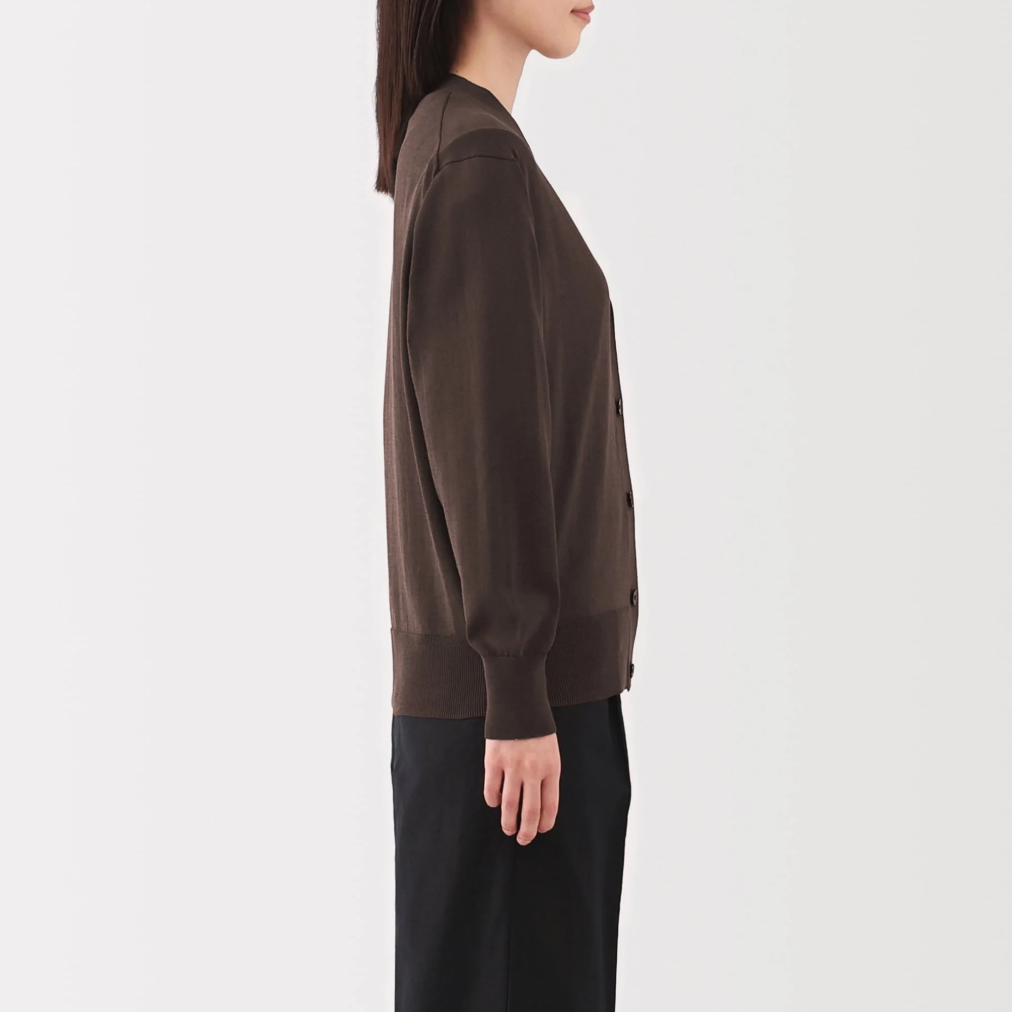 Women's Light Knit V-Neck Cardigan - Image 53