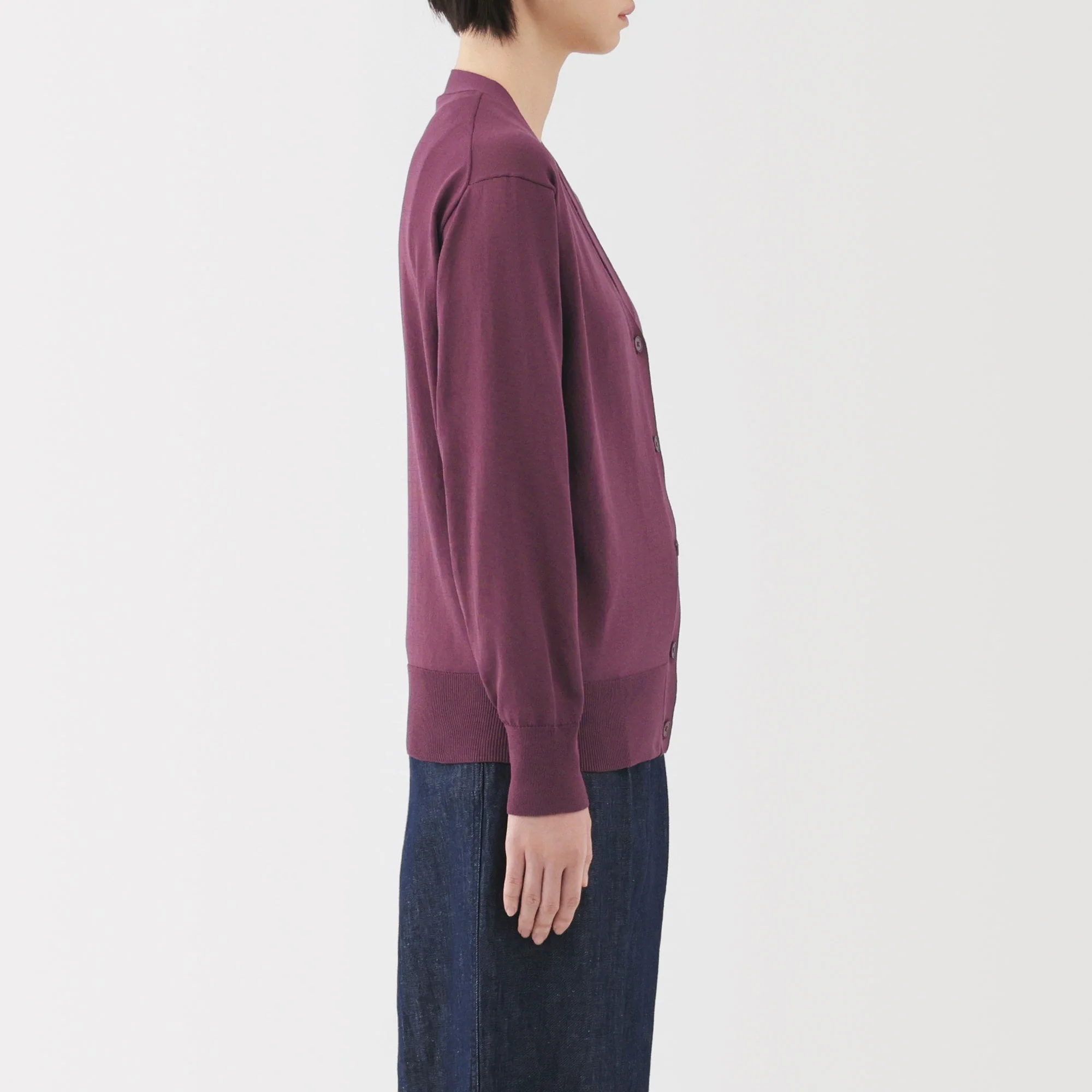 Women's Light Knit V-Neck Cardigan - Image 61