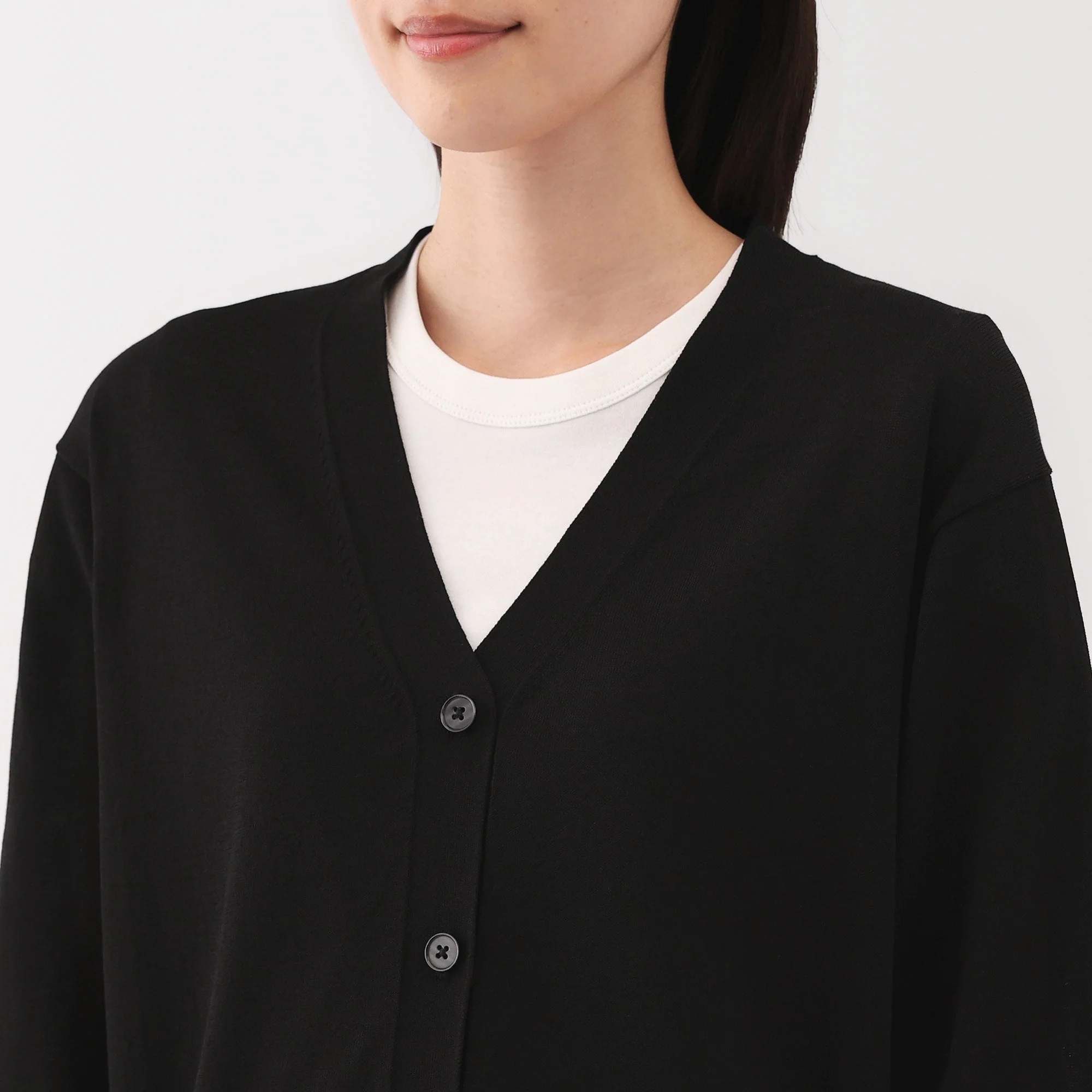 Women's Light Knit V-Neck Cardigan - Image 7