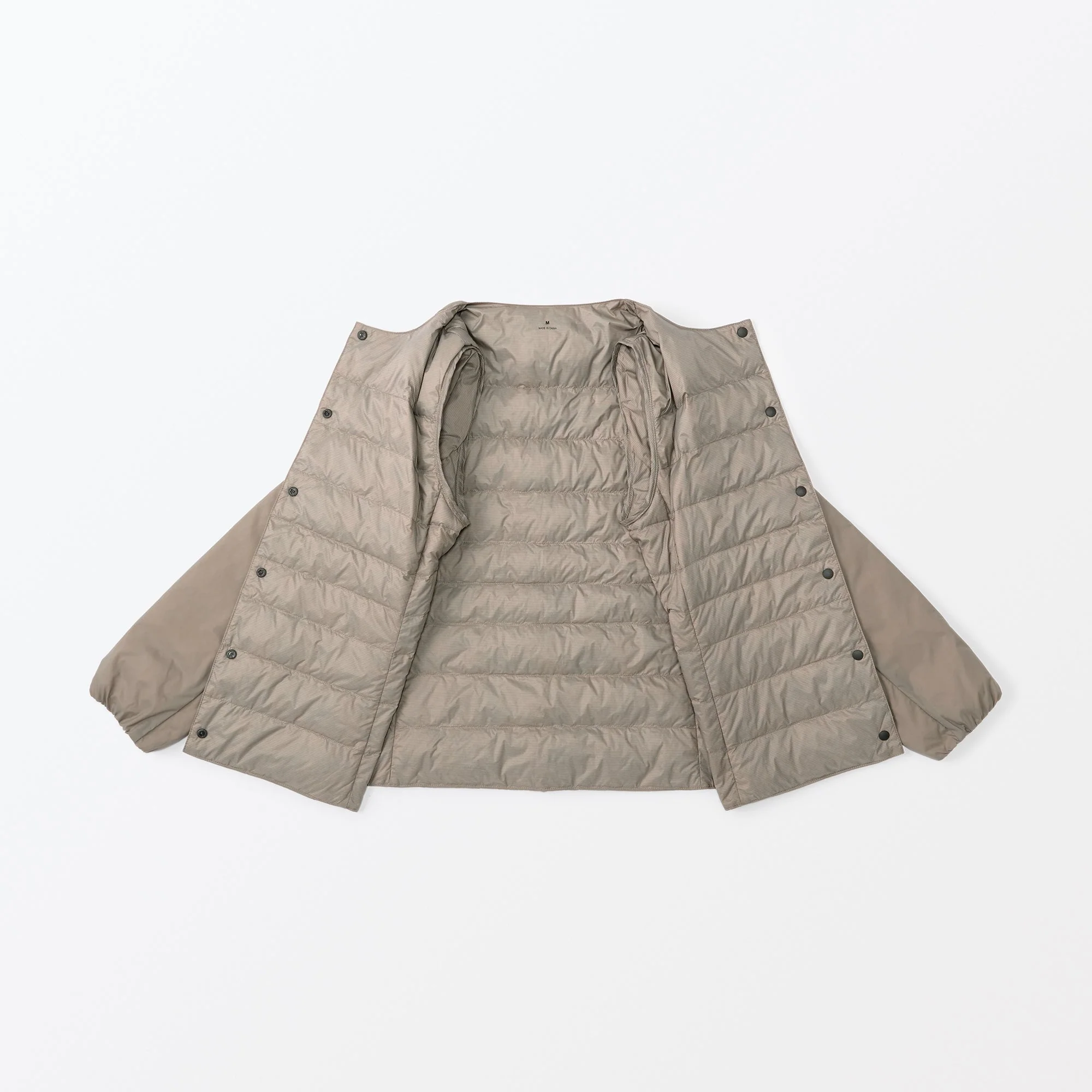 Women's Lightweight Down Collarless Jacket - Image 11