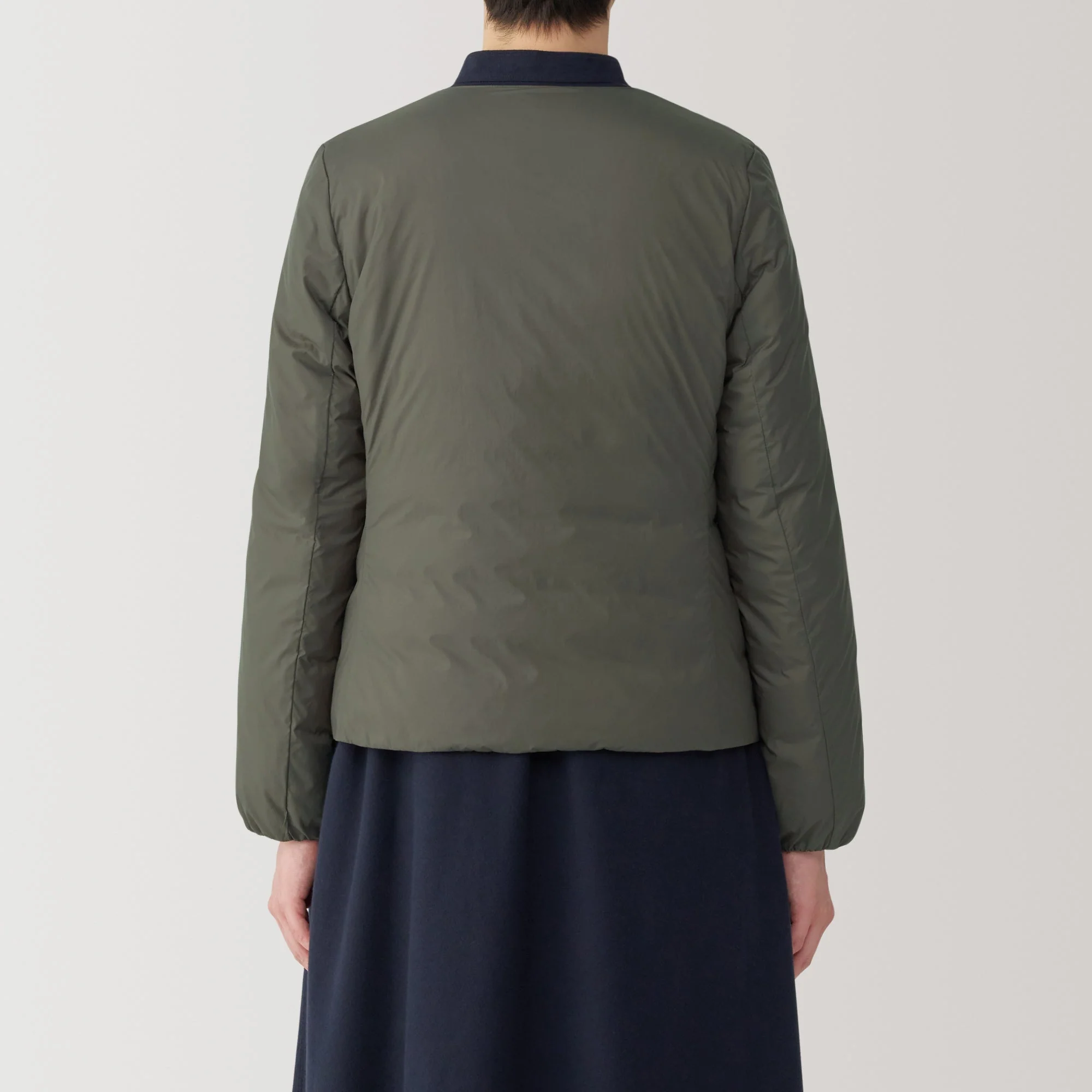 Women's Lightweight Down Collarless Jacket - Image 39