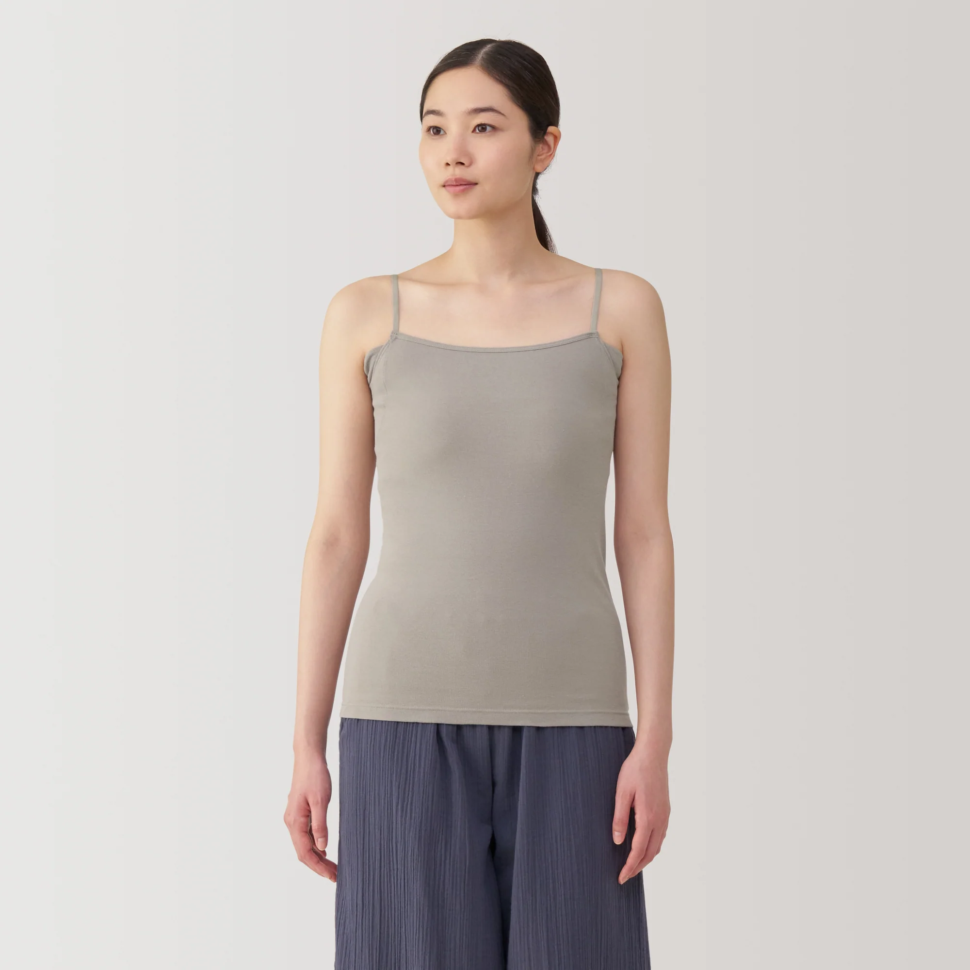 Women's Moisture-Wicking Cotton Camisole with Sweat Pads - Image 3