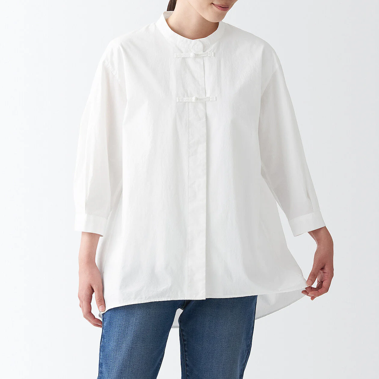 Women's Poplin 3/4 Sleeve Mid Length Shirt - Image 17