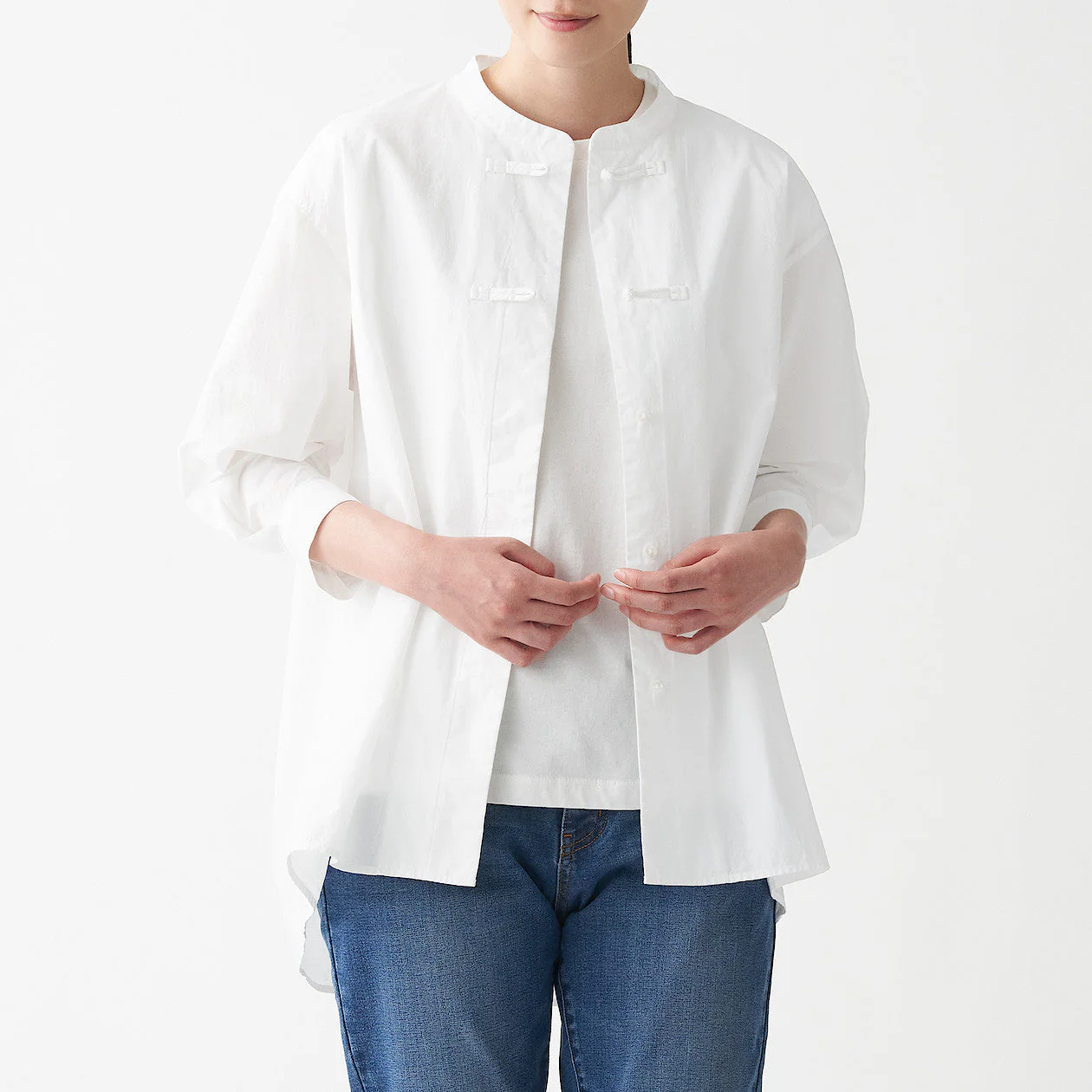 Women's Poplin 3/4 Sleeve Mid Length Shirt - Image 19