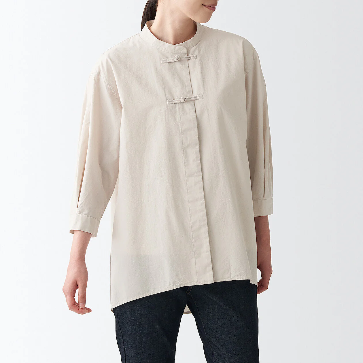 Women's Poplin 3/4 Sleeve Mid Length Shirt - Image 21