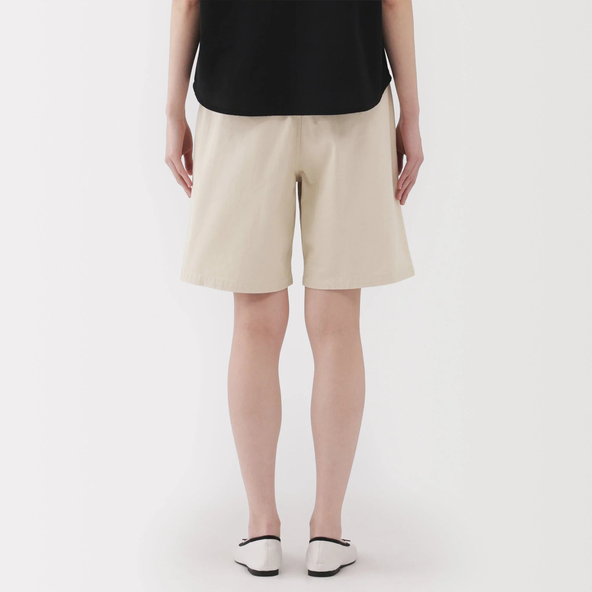 Women's Slub Yarn Chino Darted Shorts - Image 24