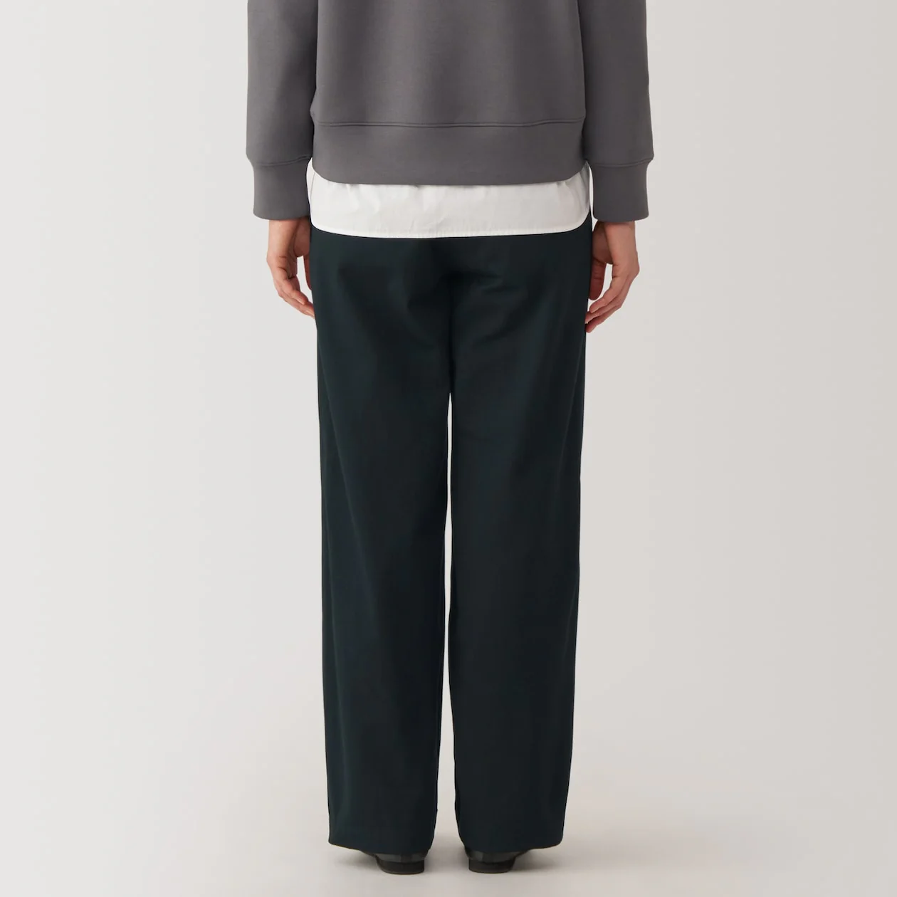 Women's Slub Yarn Chino Darted Wide Pants - Image 33