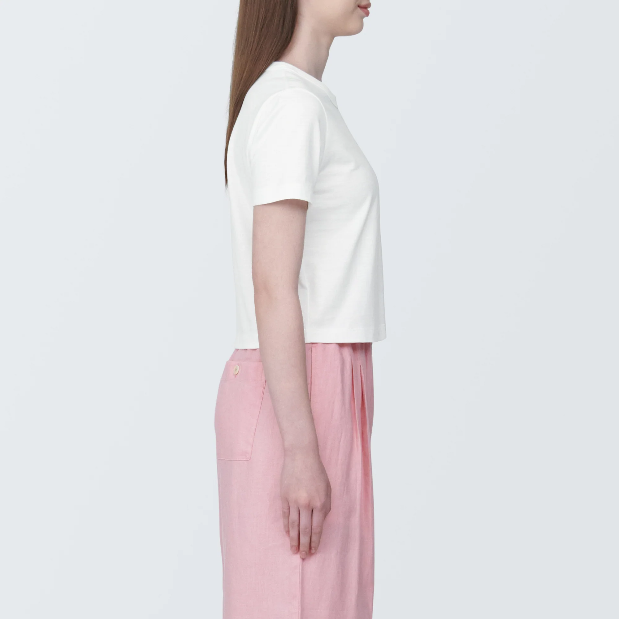 Women's Slub Yarn Crop T-Shirt - Image 12