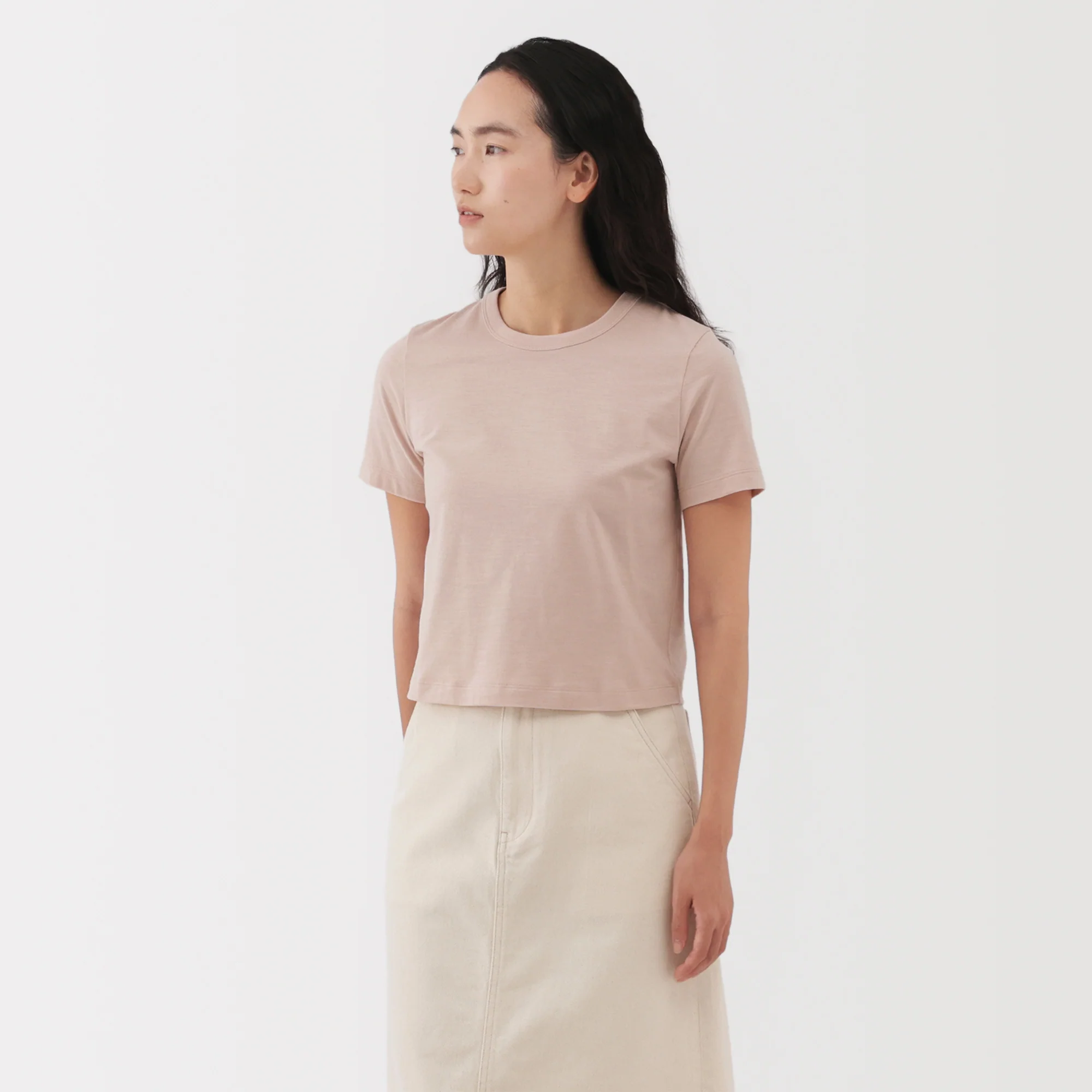 Women's Slub Yarn Crop T-Shirt - Image 17