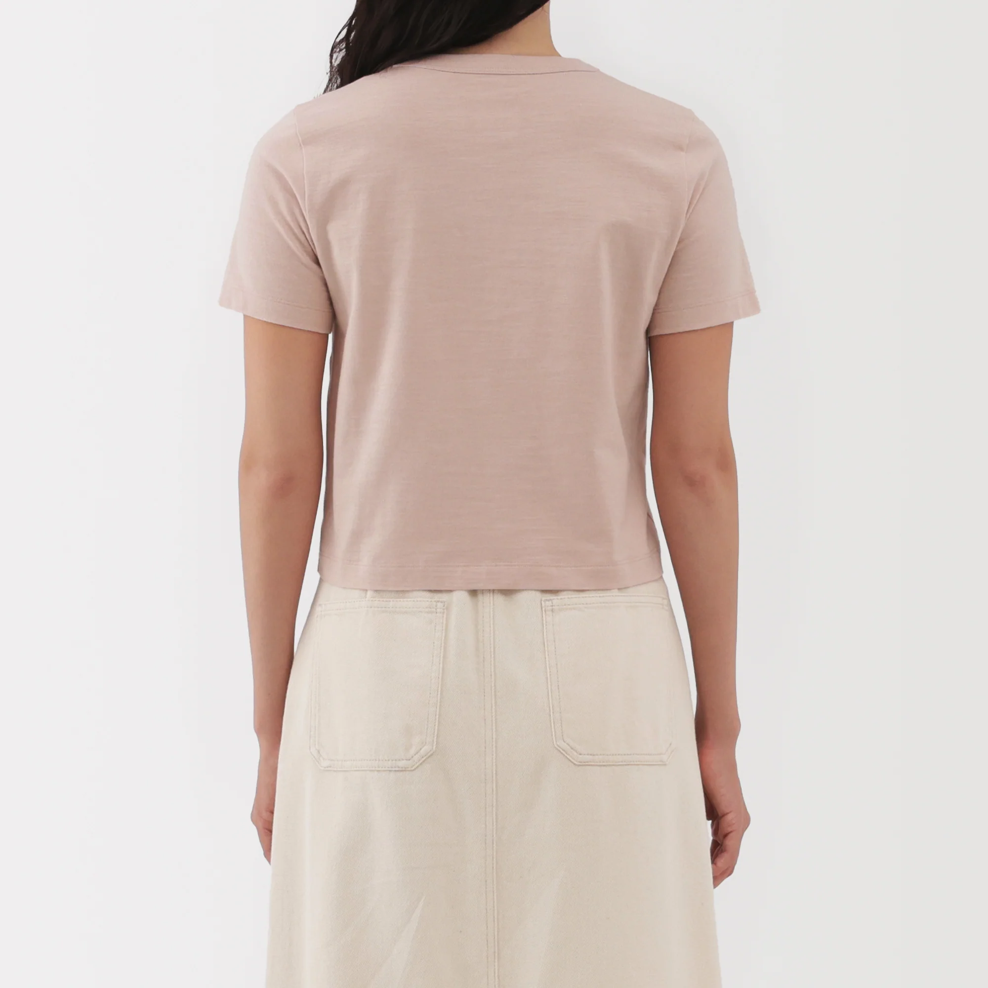 Women's Slub Yarn Crop T-Shirt - Image 20