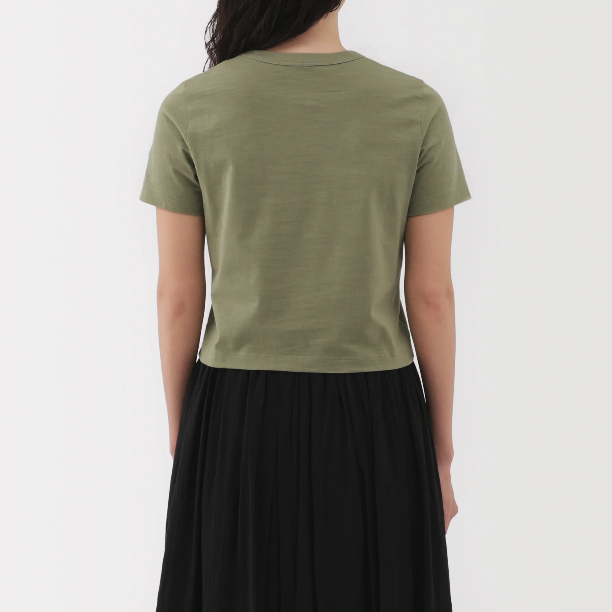 Women's Slub Yarn Crop T-Shirt - Image 27