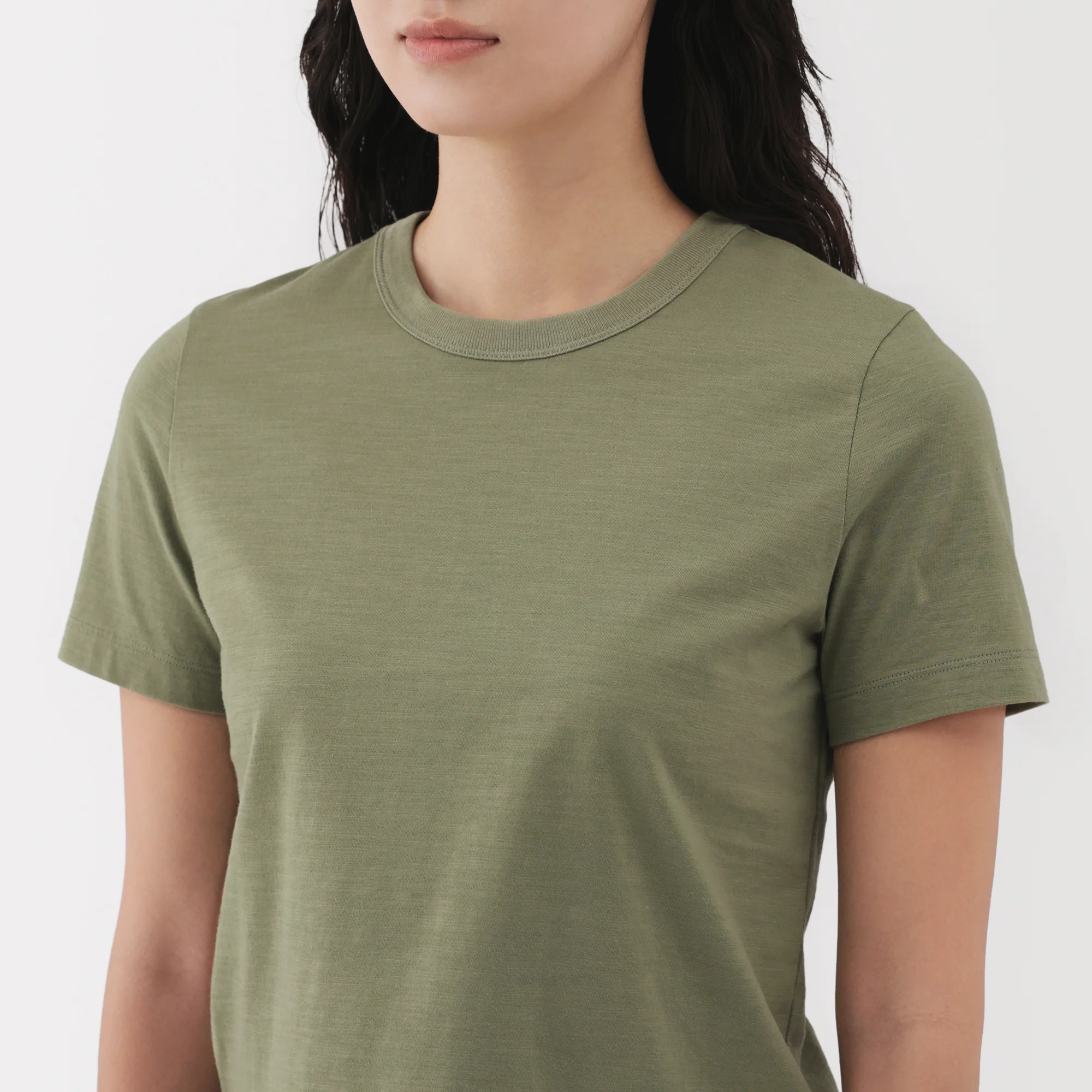 Women's Slub Yarn Crop T-Shirt - Image 28