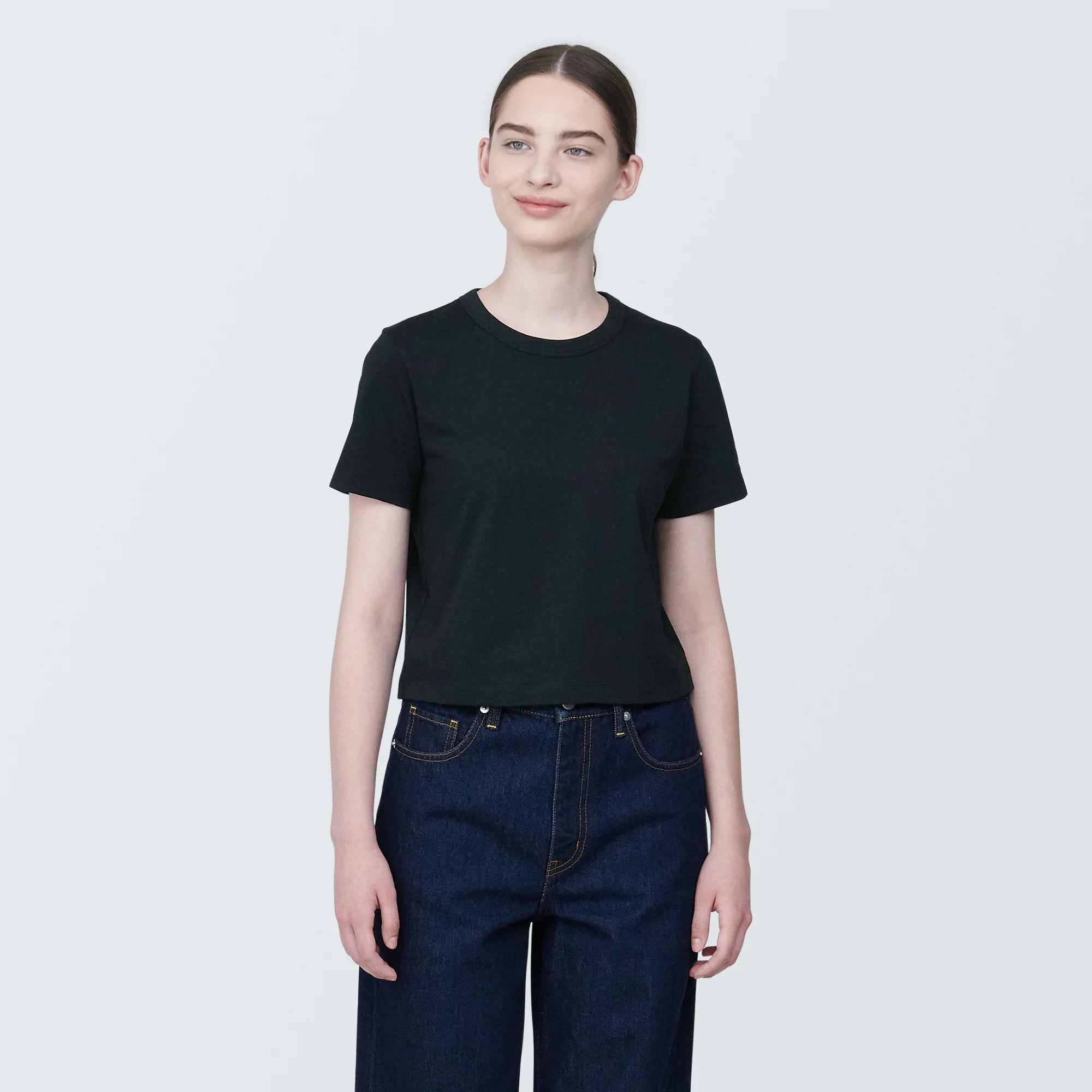 Women's Slub Yarn Crop T-Shirt - Image 3