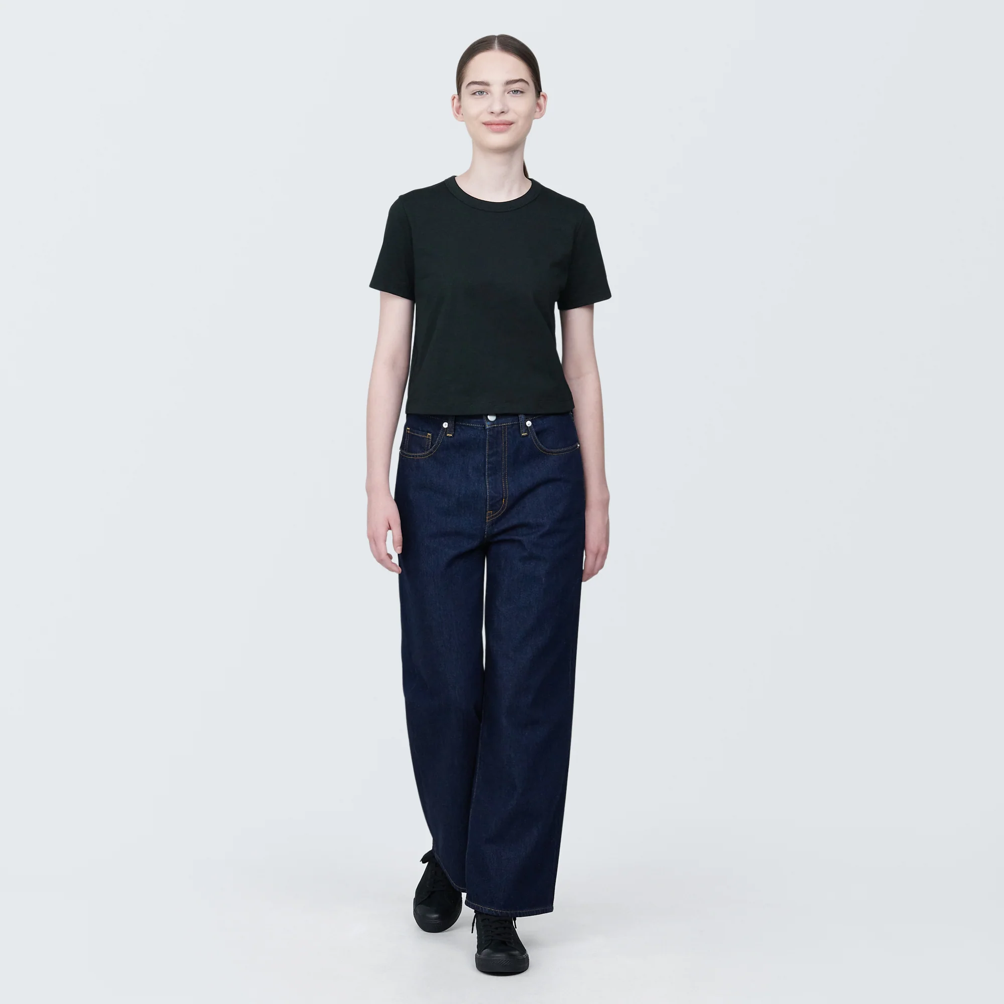 Women's Slub Yarn Crop T-Shirt - Image 4