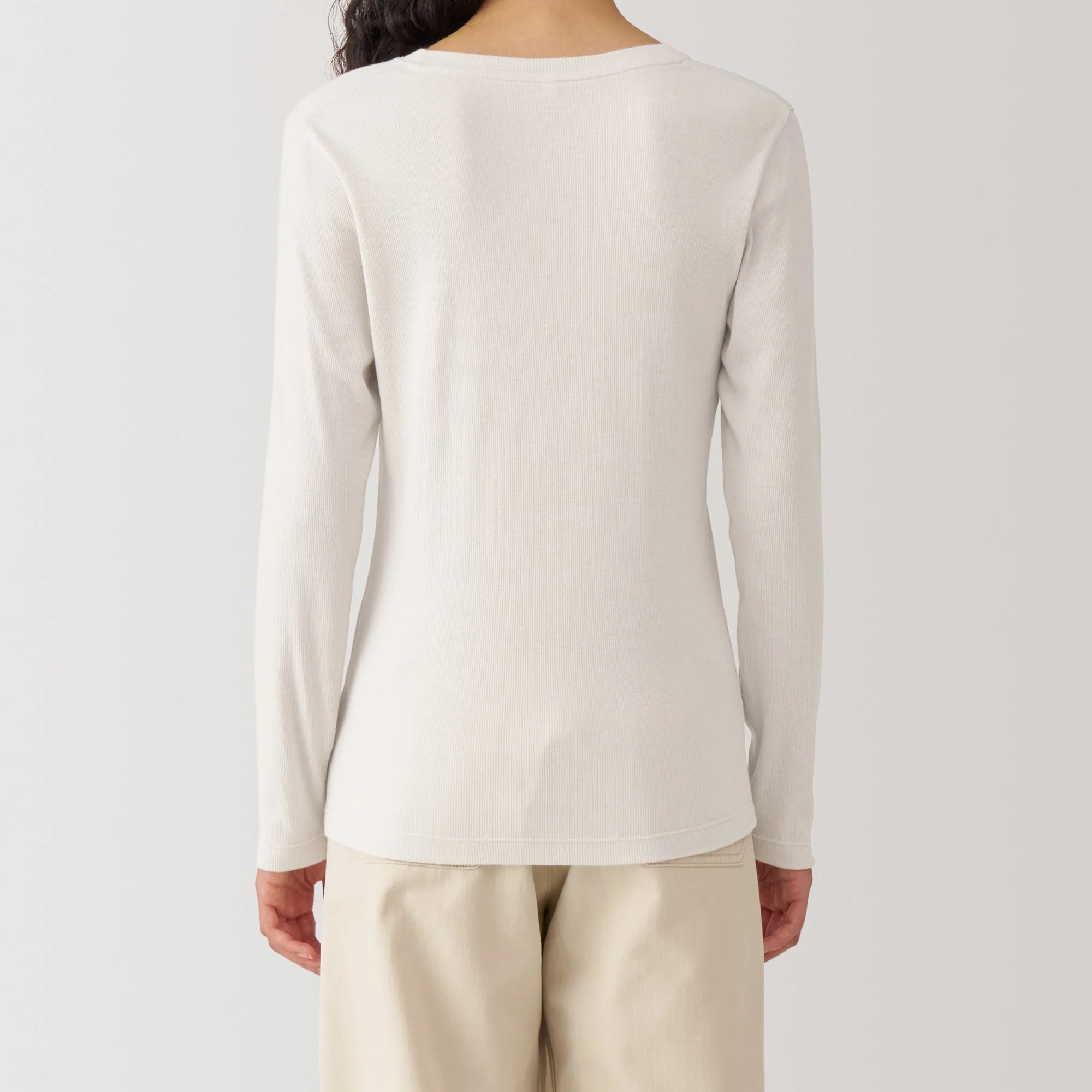 Women's Soy Fiber Blend Ribbed Crewneck T-Shirt - Image 19