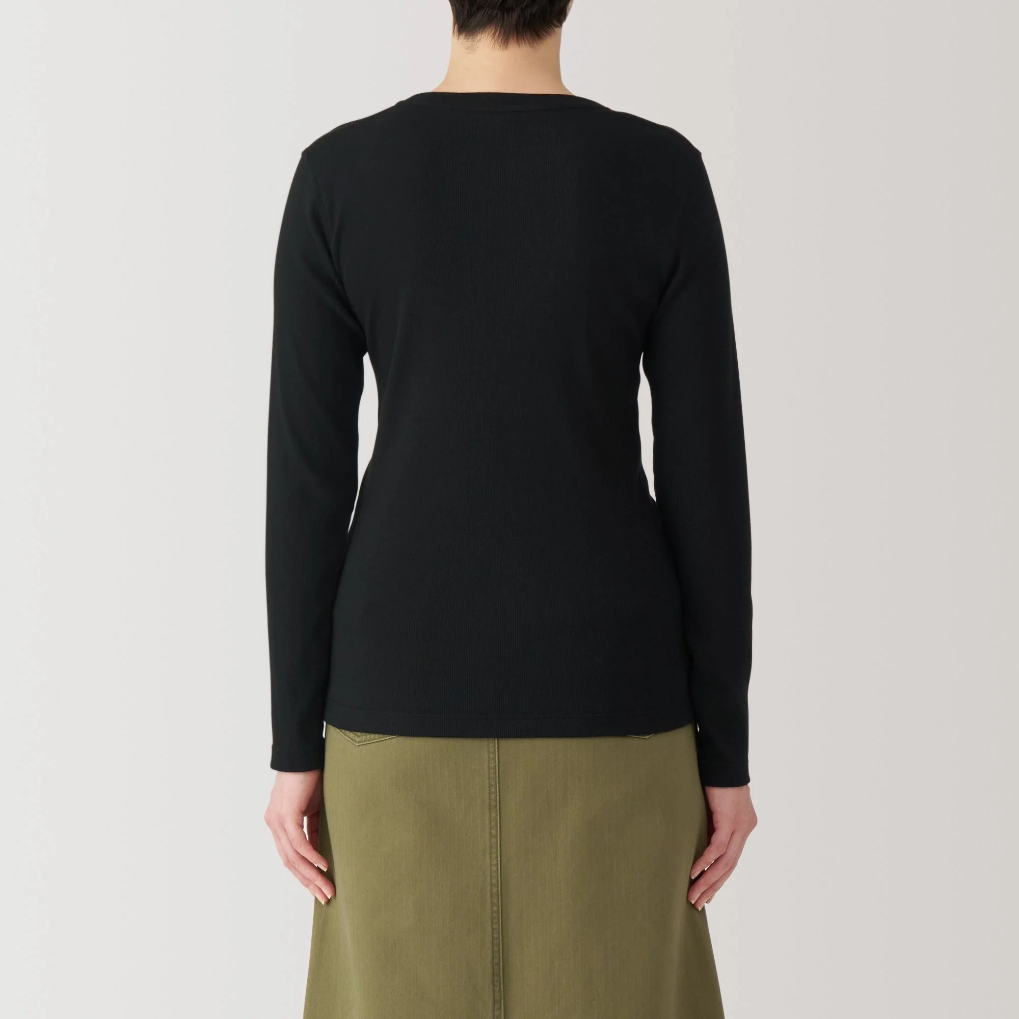 Women's Soy Fiber Blend Ribbed Crewneck T-Shirt - Image 6
