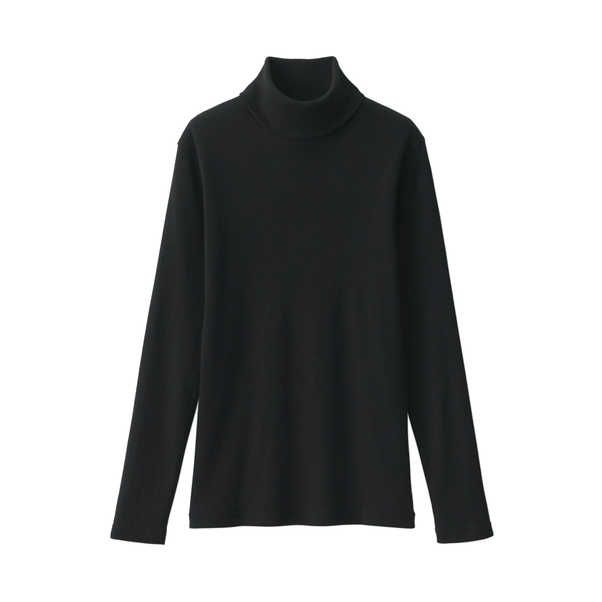 Women's Soy Fibre Blend Ribbed Turtleneck Long Sleeve T-Shirt - Image 18