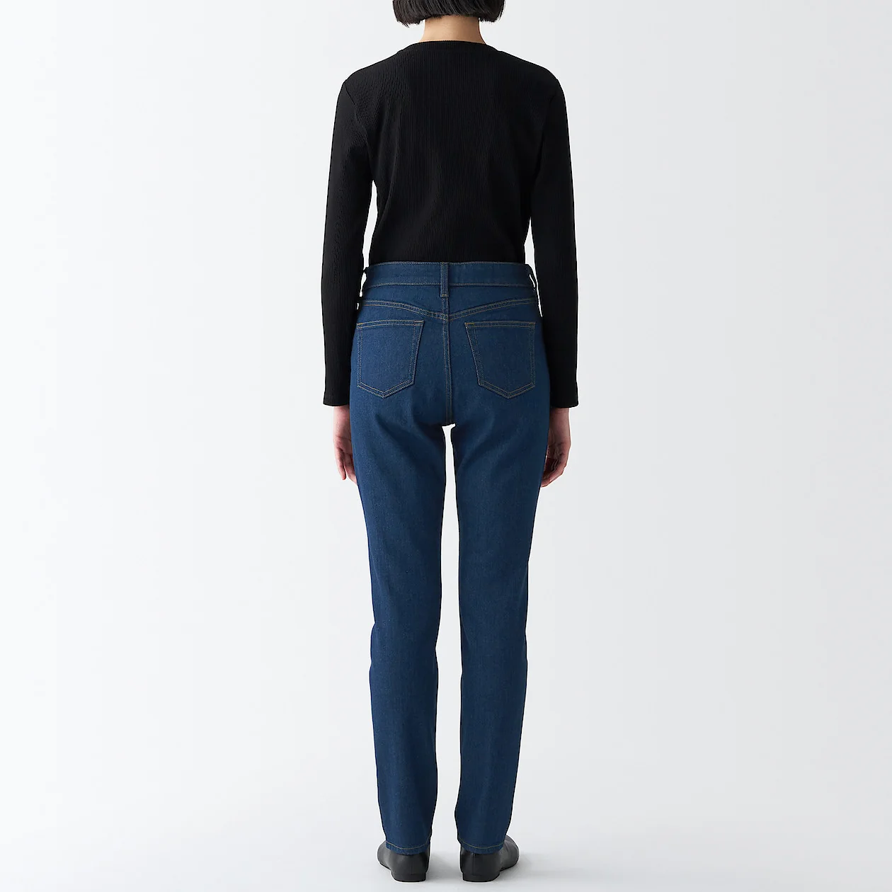 Women's Stretch Denim Slim Pants Blue (L 30inch / 75cm) - Image 6