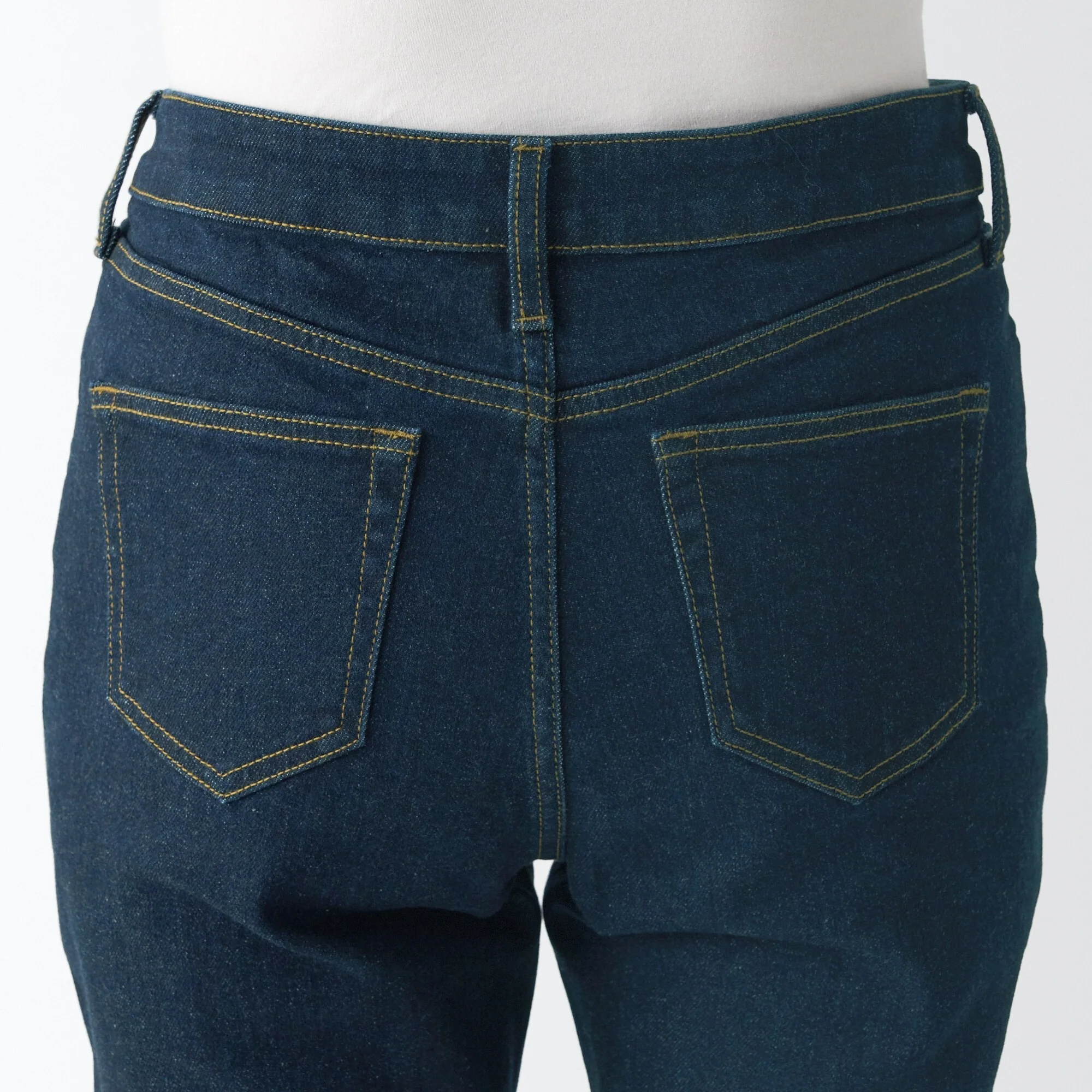 Women's Stretch Denim Slim Pants Dark Navy (L 30inch / 75cm) - Image 8