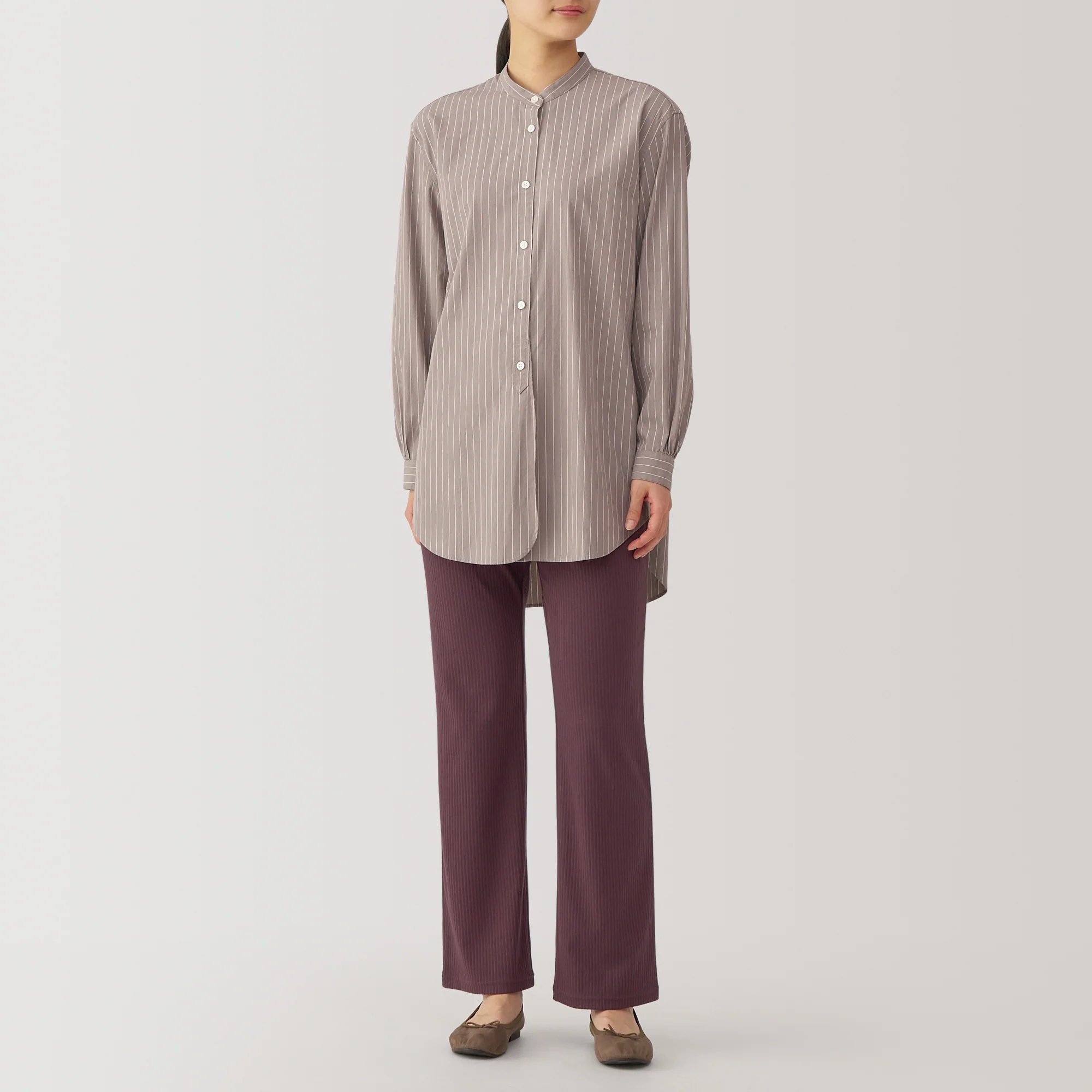 Women's Stretch Rib Straight Leggings - Image 3