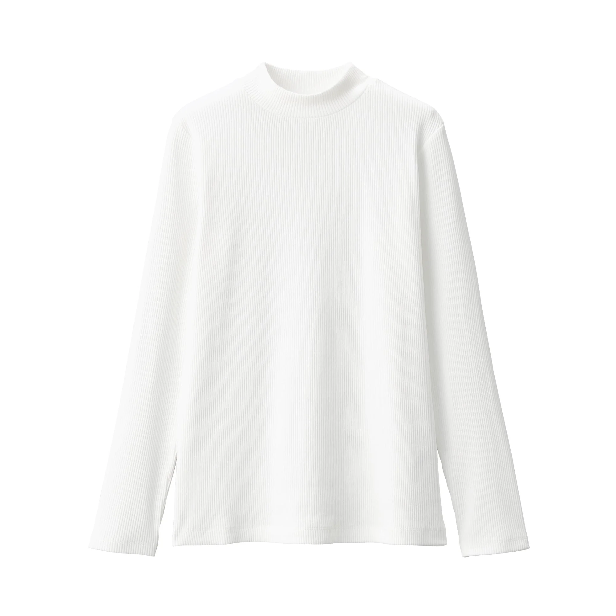 Women's Stretch Ribbed High Neck T-Shirt - Image 2