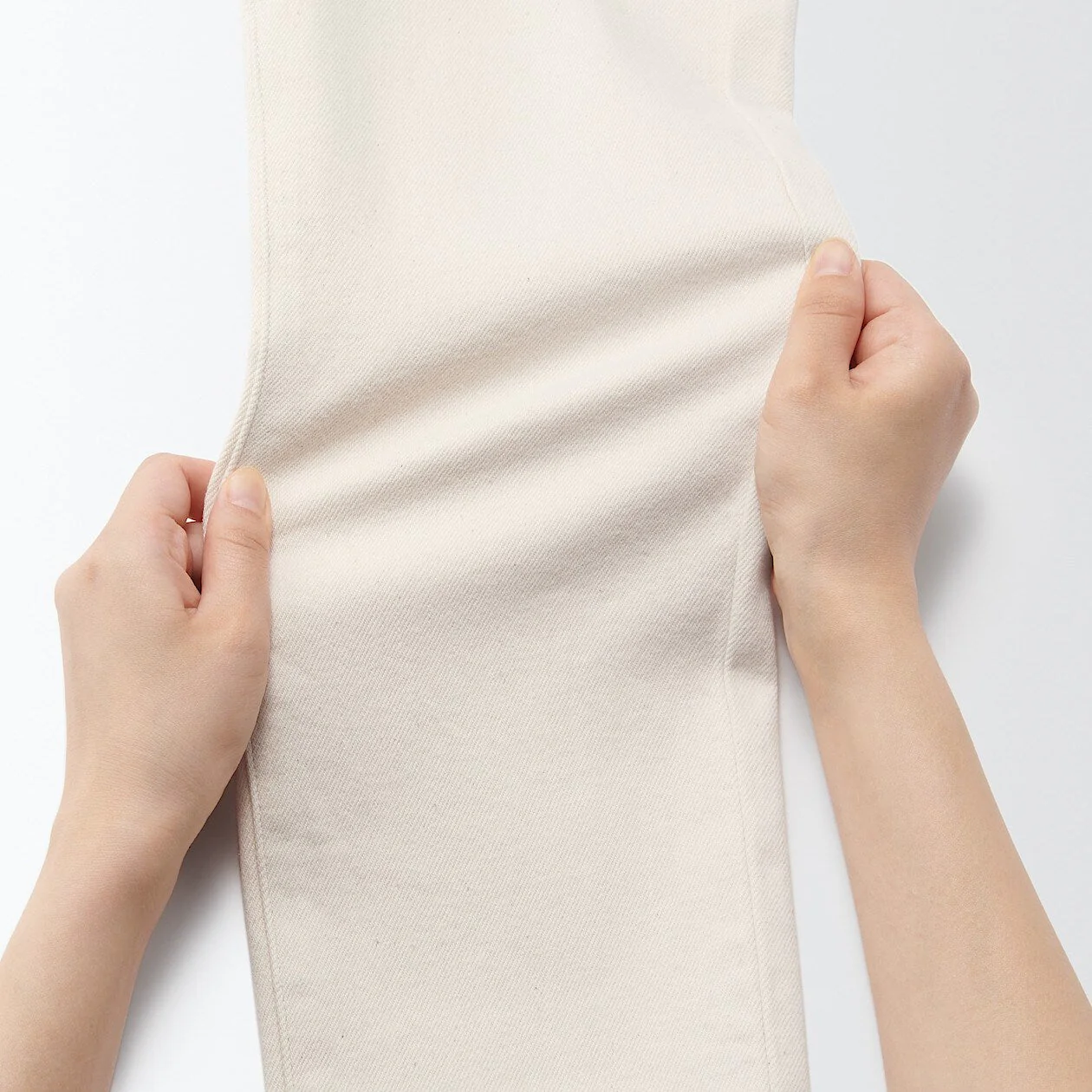 Women's Stretch Denim Slim Pants Natural (L 30inch / 75cm) - Image 11