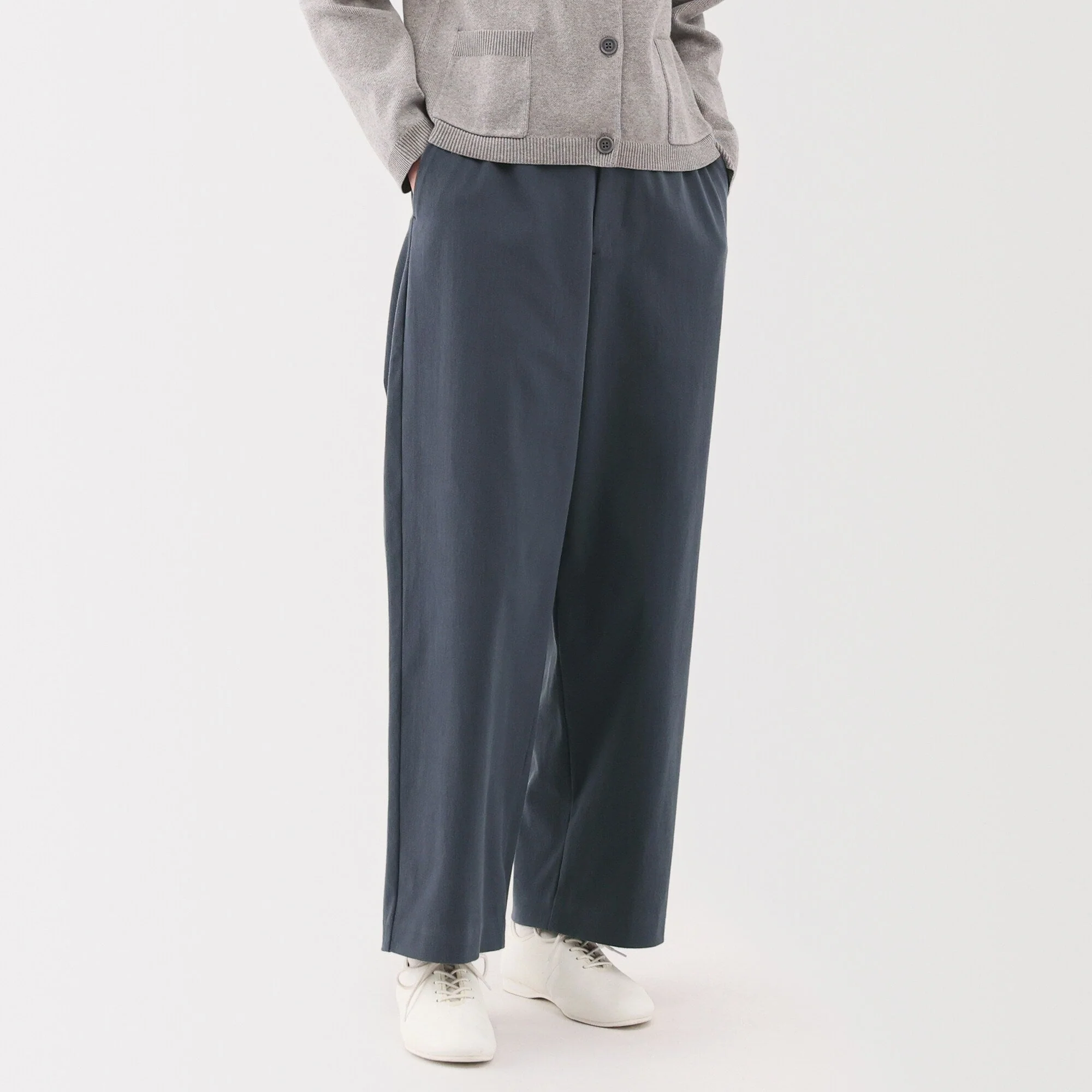Women's Stretchy Jersey Easy Tapered Pants - Image 3
