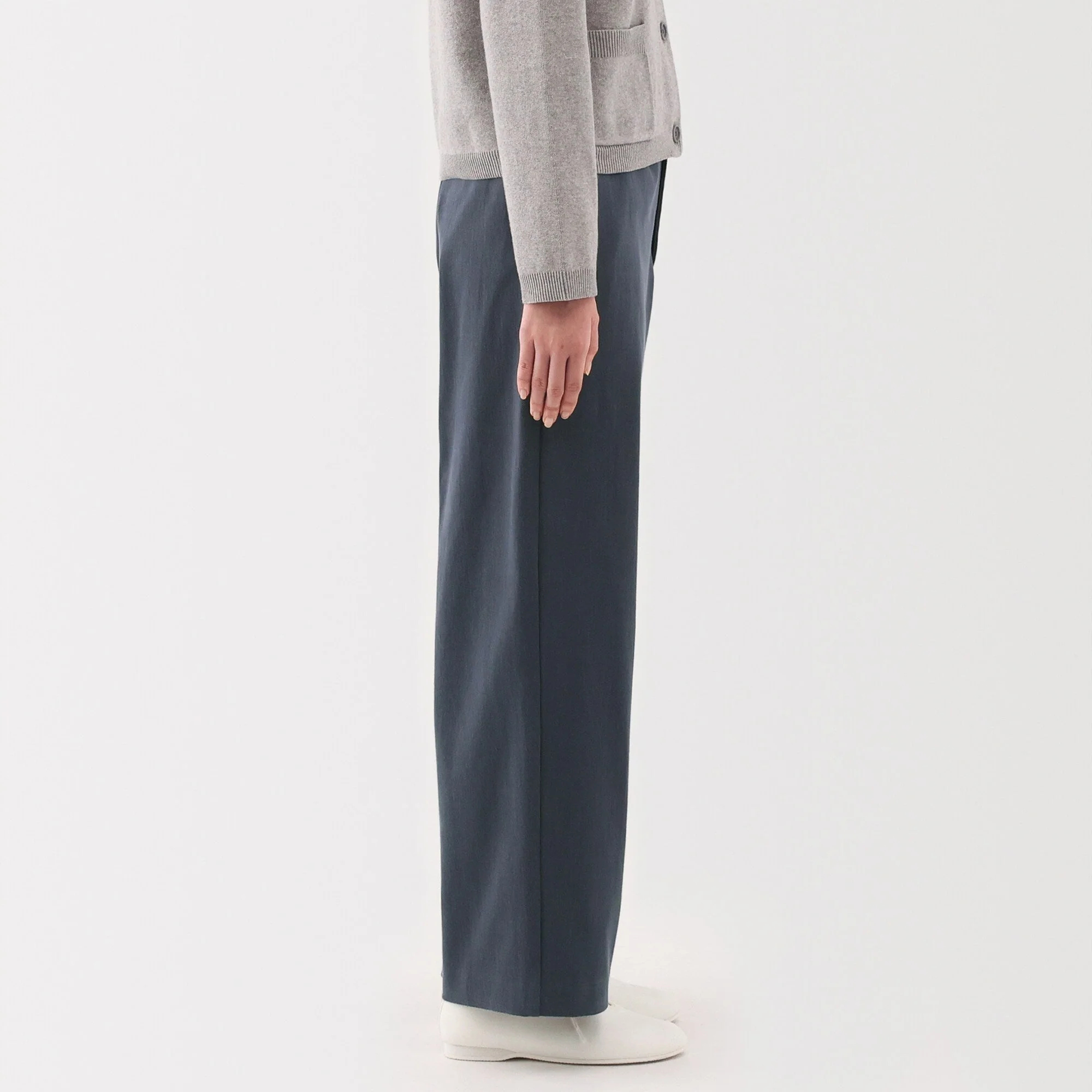 Women's Stretchy Jersey Easy Tapered Pants - Image 5