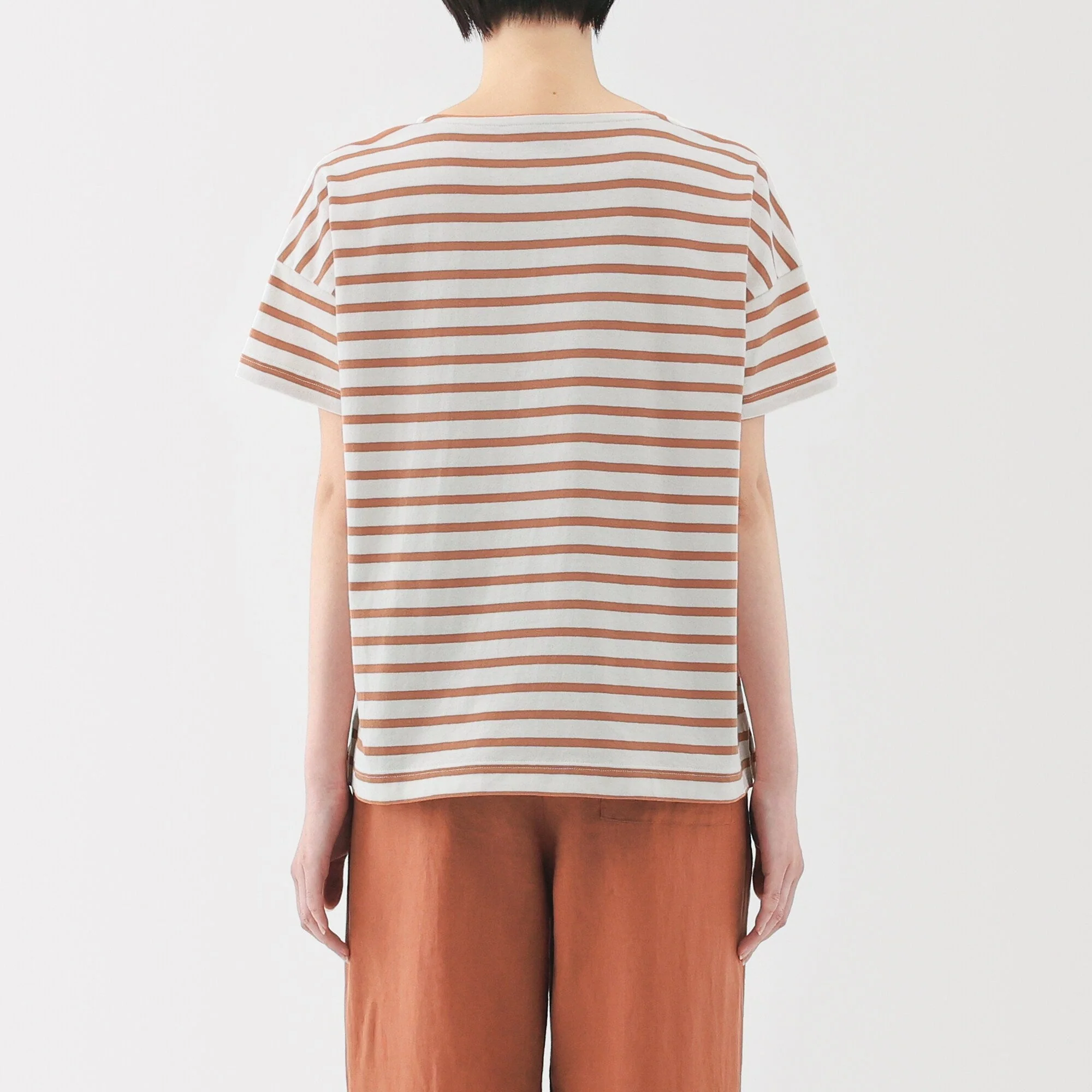 Women's Boat Neck Short Sleeve T-Shirt - Image 14