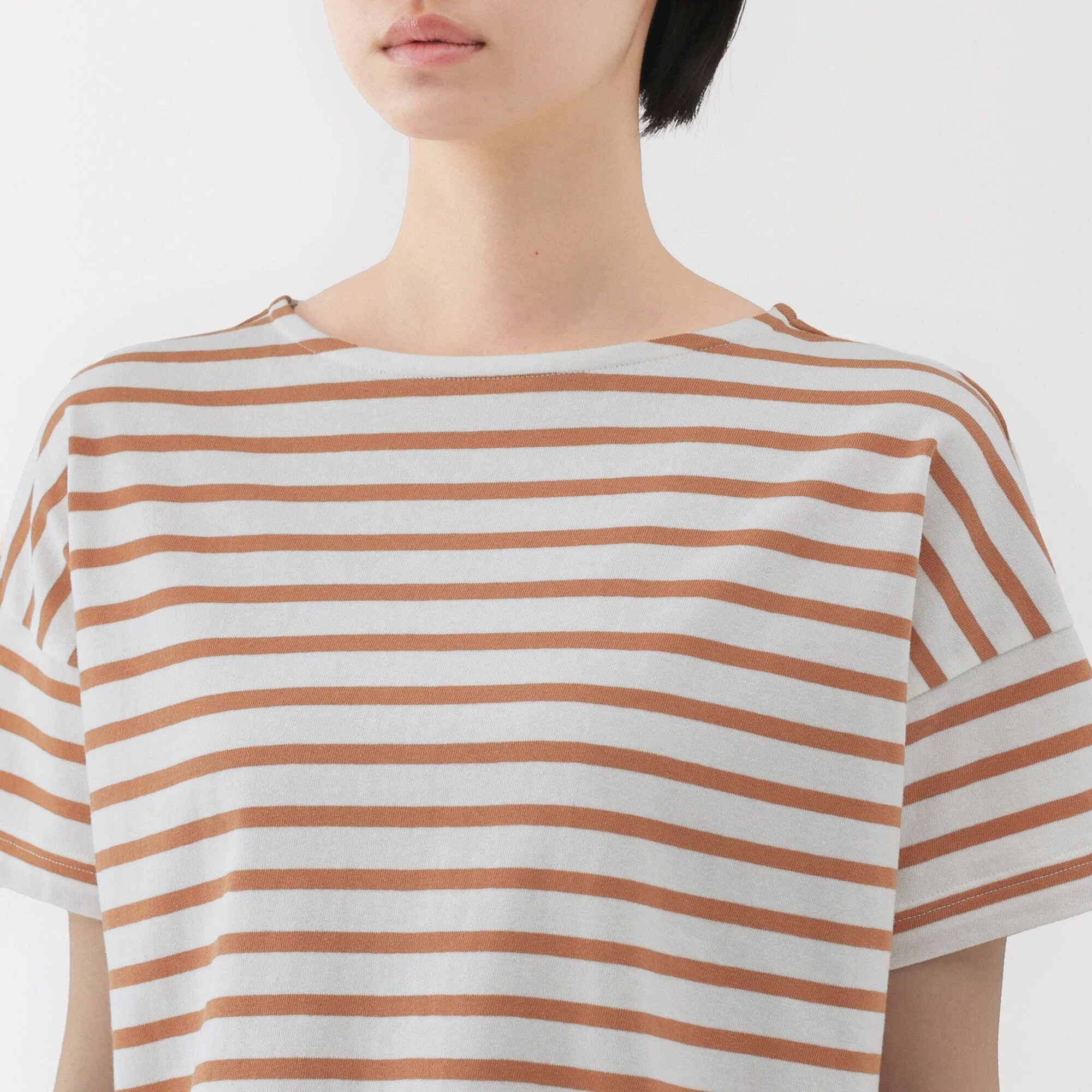 Women's Boat Neck Short Sleeve T-Shirt - Image 15