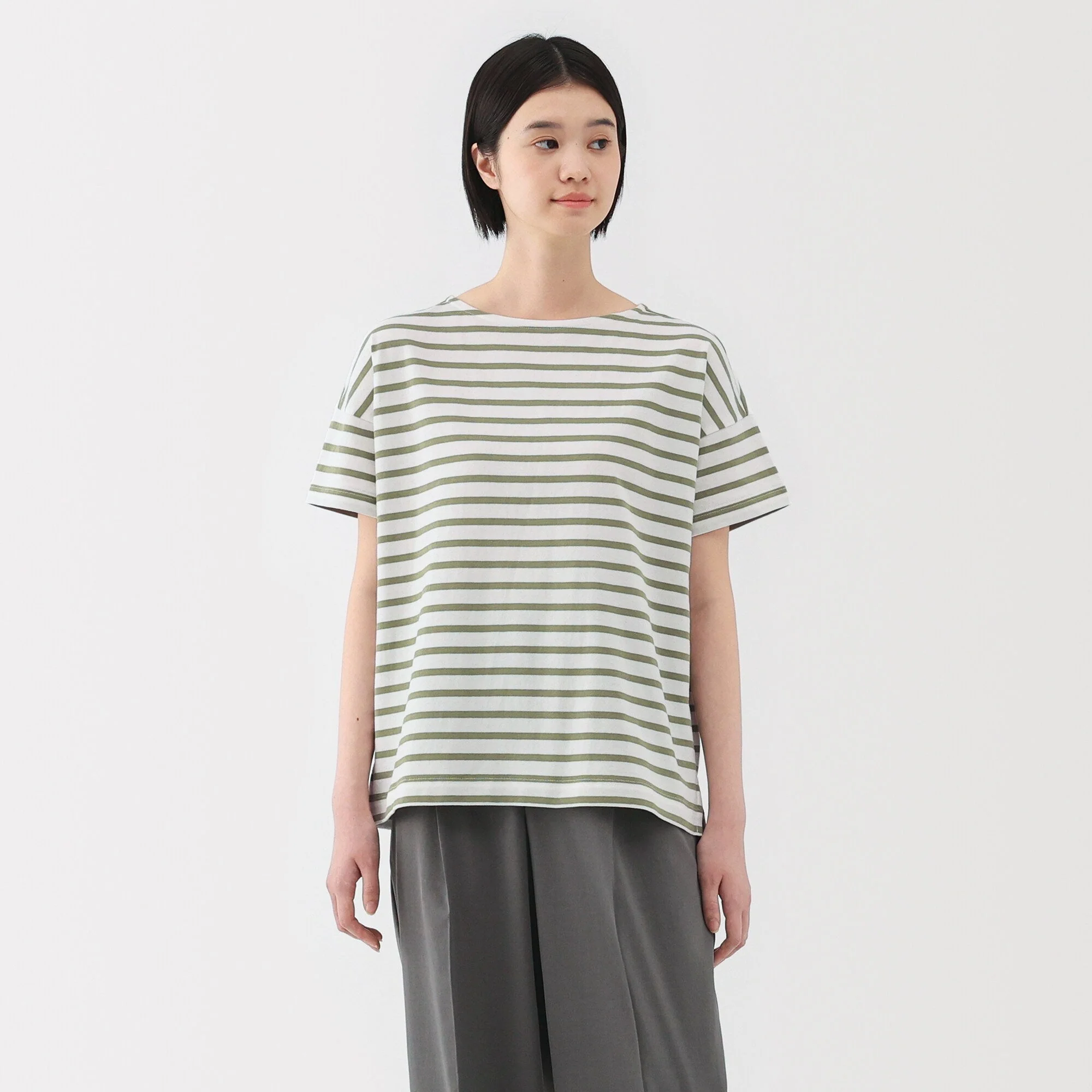 Women's Boat Neck Short Sleeve T-Shirt - Image 19