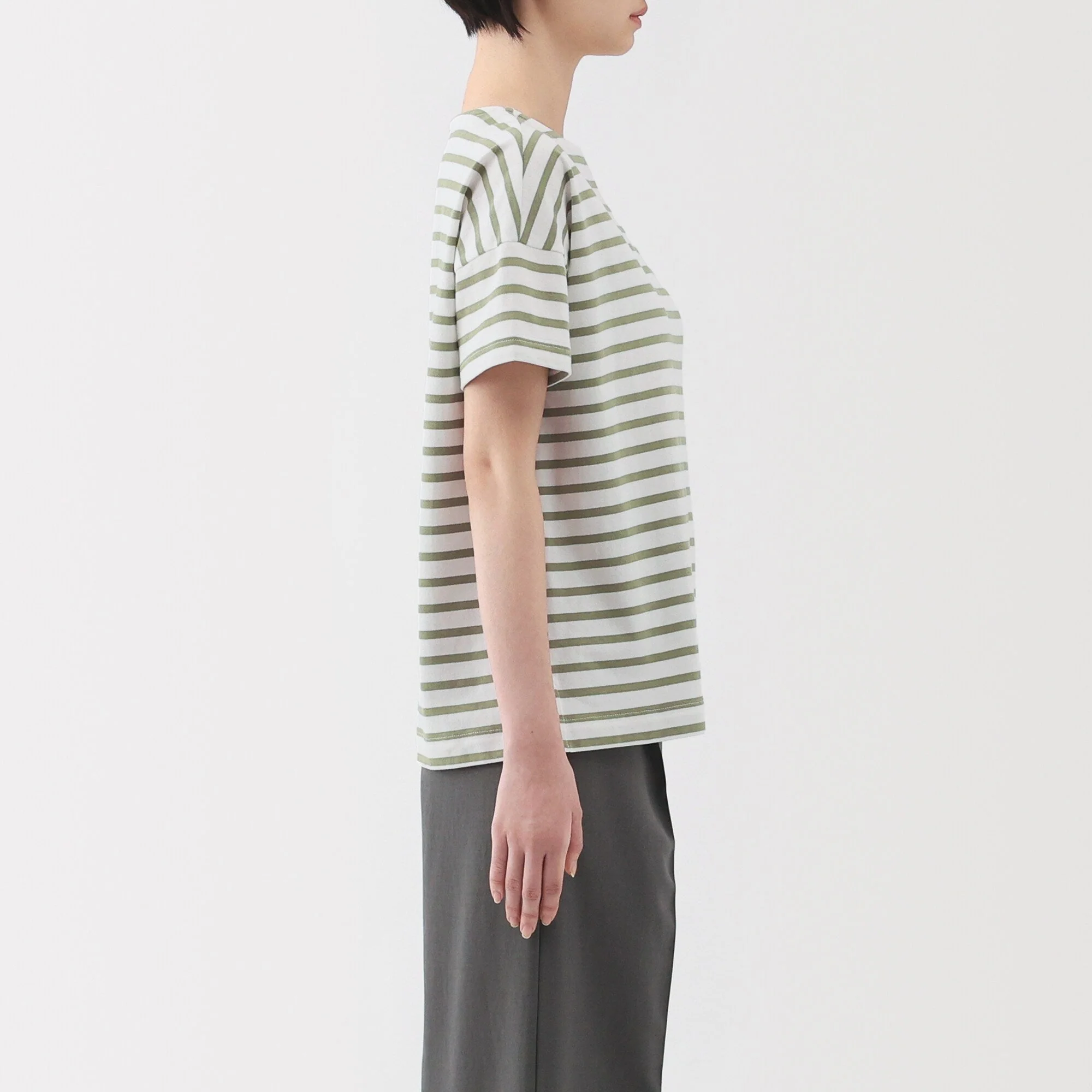Women's Boat Neck Short Sleeve T-Shirt - Image 21