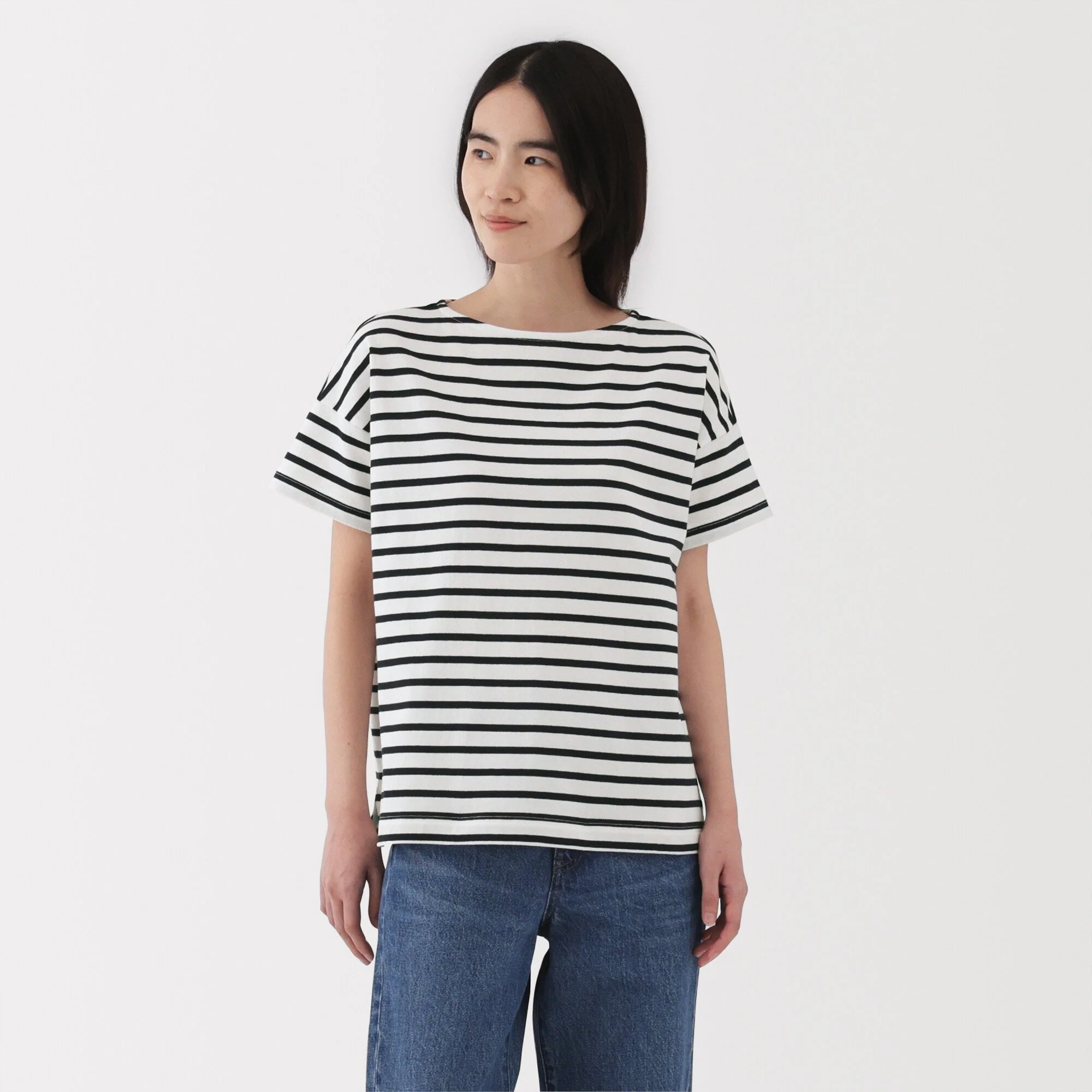 Women's Boat Neck Short Sleeve T-Shirt - Image 35