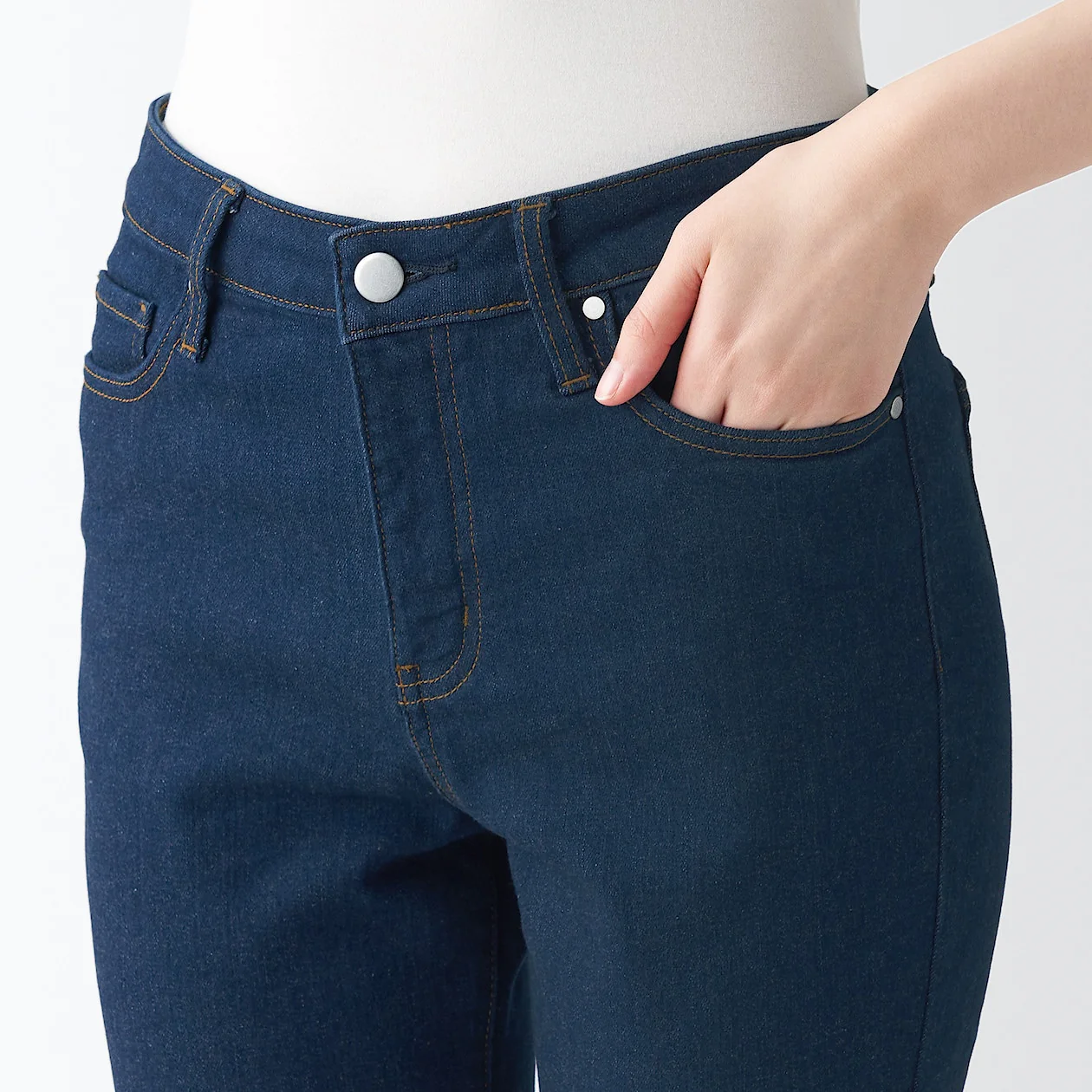 Women's Super Stretch Denim Skinny Pants Blue (L 30inch / 75cm) - Image 7
